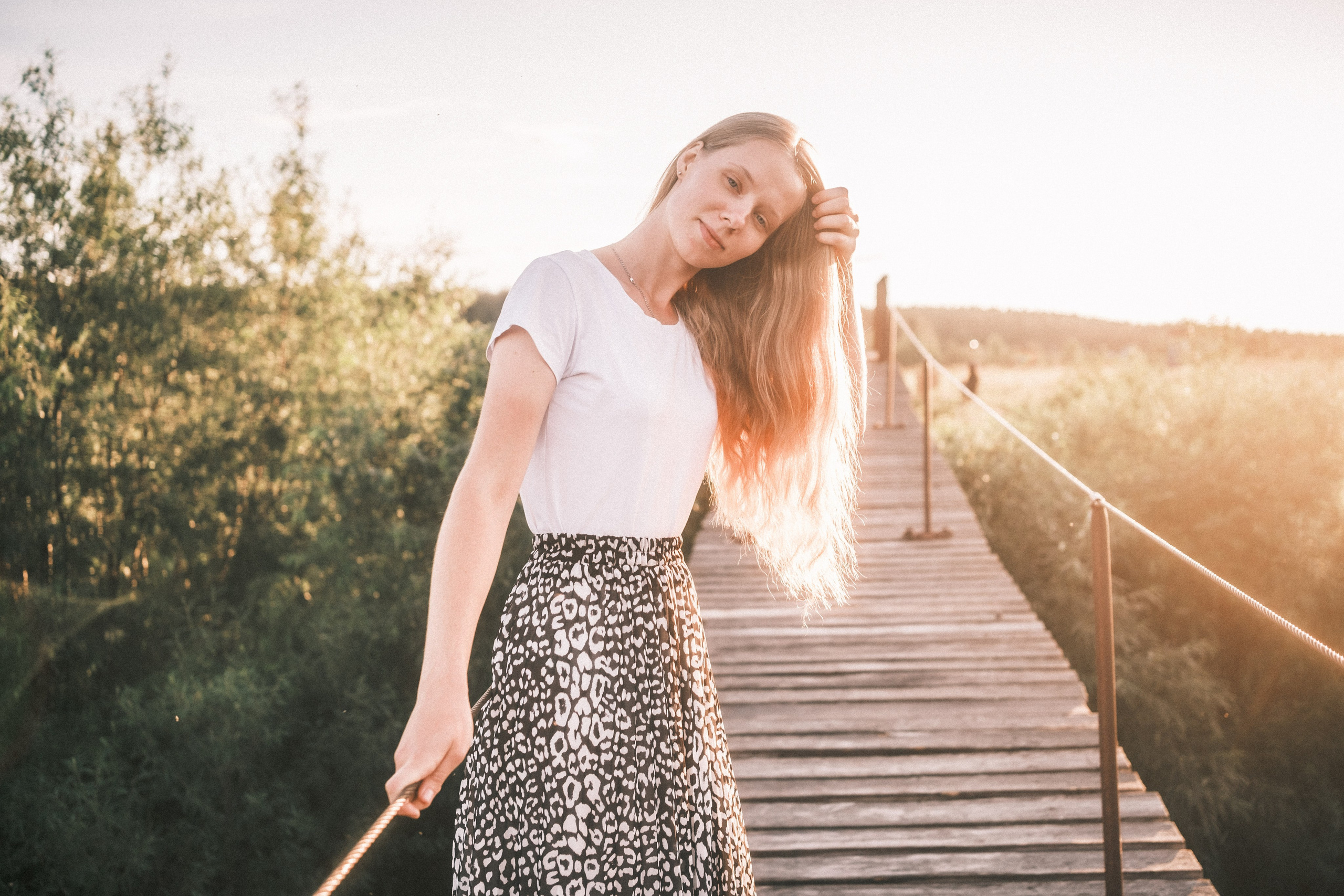 Полина на мосту. Фотограф в Москве Максим Скоробогатов