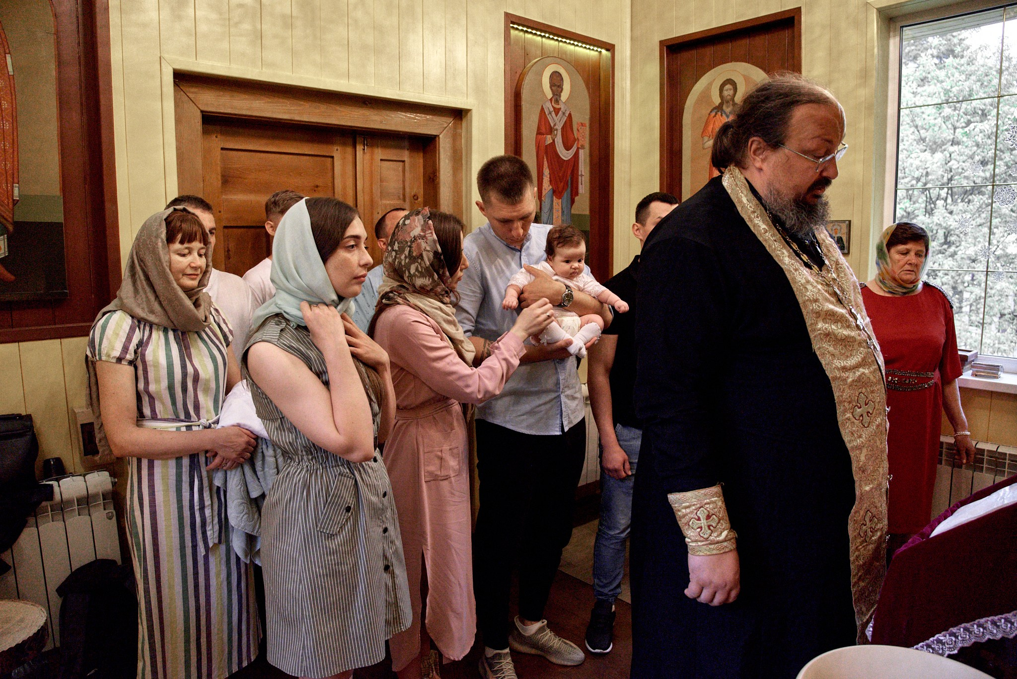 Фотосессия крещение Варвары