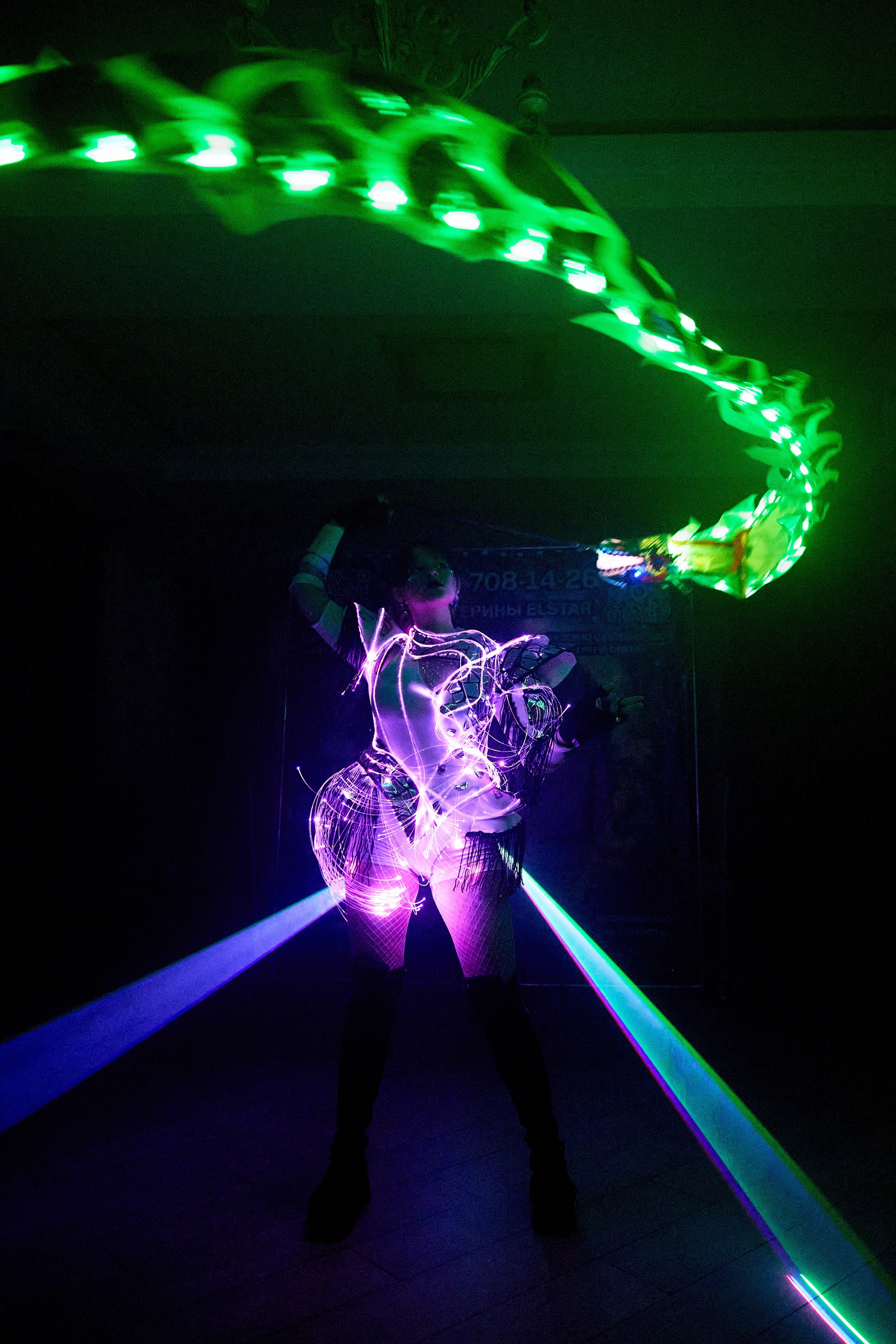 Лазерное шоу. Фотограф Александр Казин