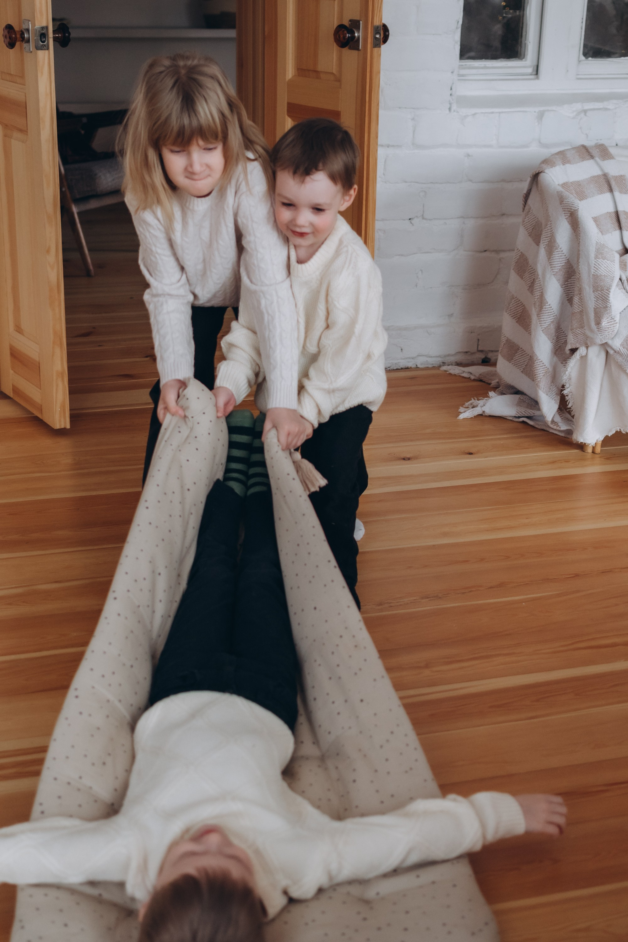 Новогодняя съемка Ольги с семьей. Семейный фотограф в Тюмени Ксения Мязитова