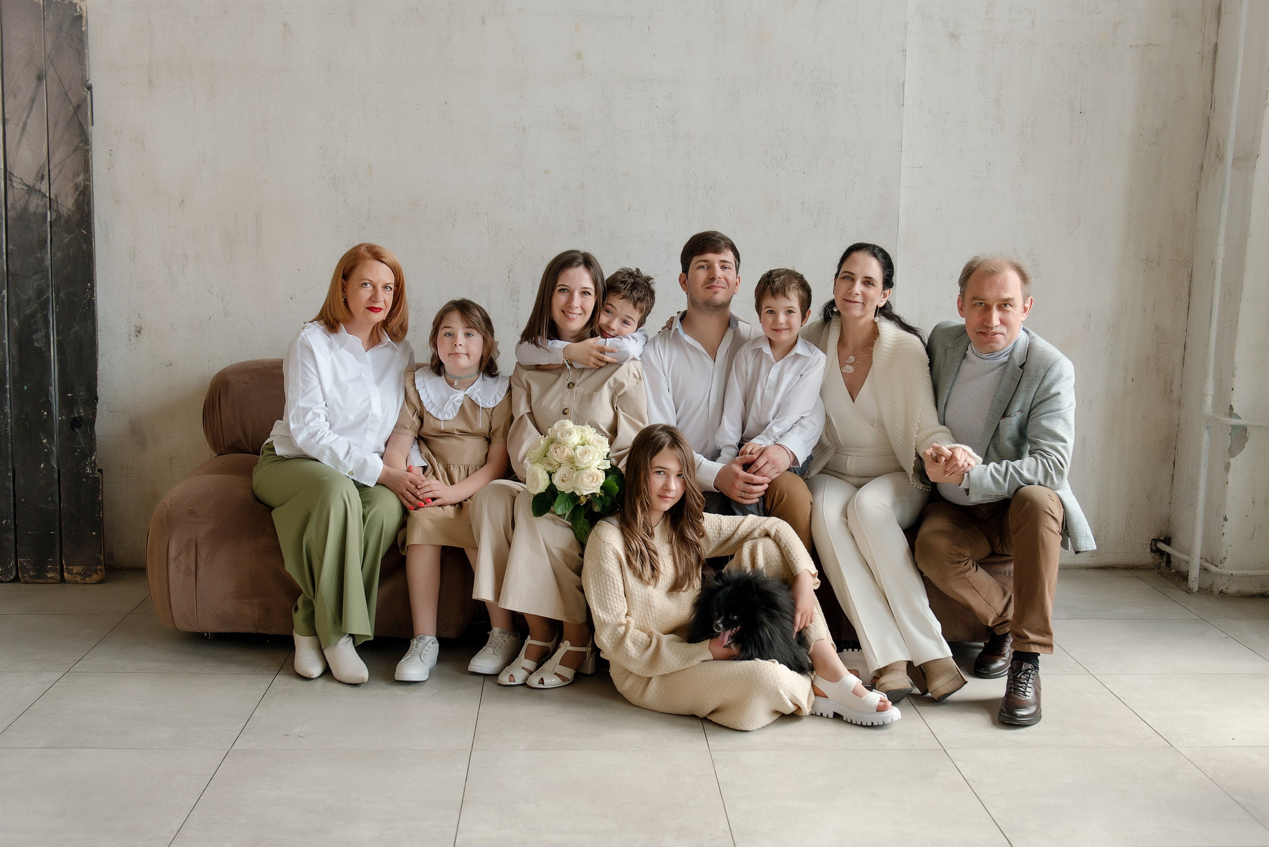 Семейная съёмка в студии. Детский фотограф в Долгопрудном и Москве