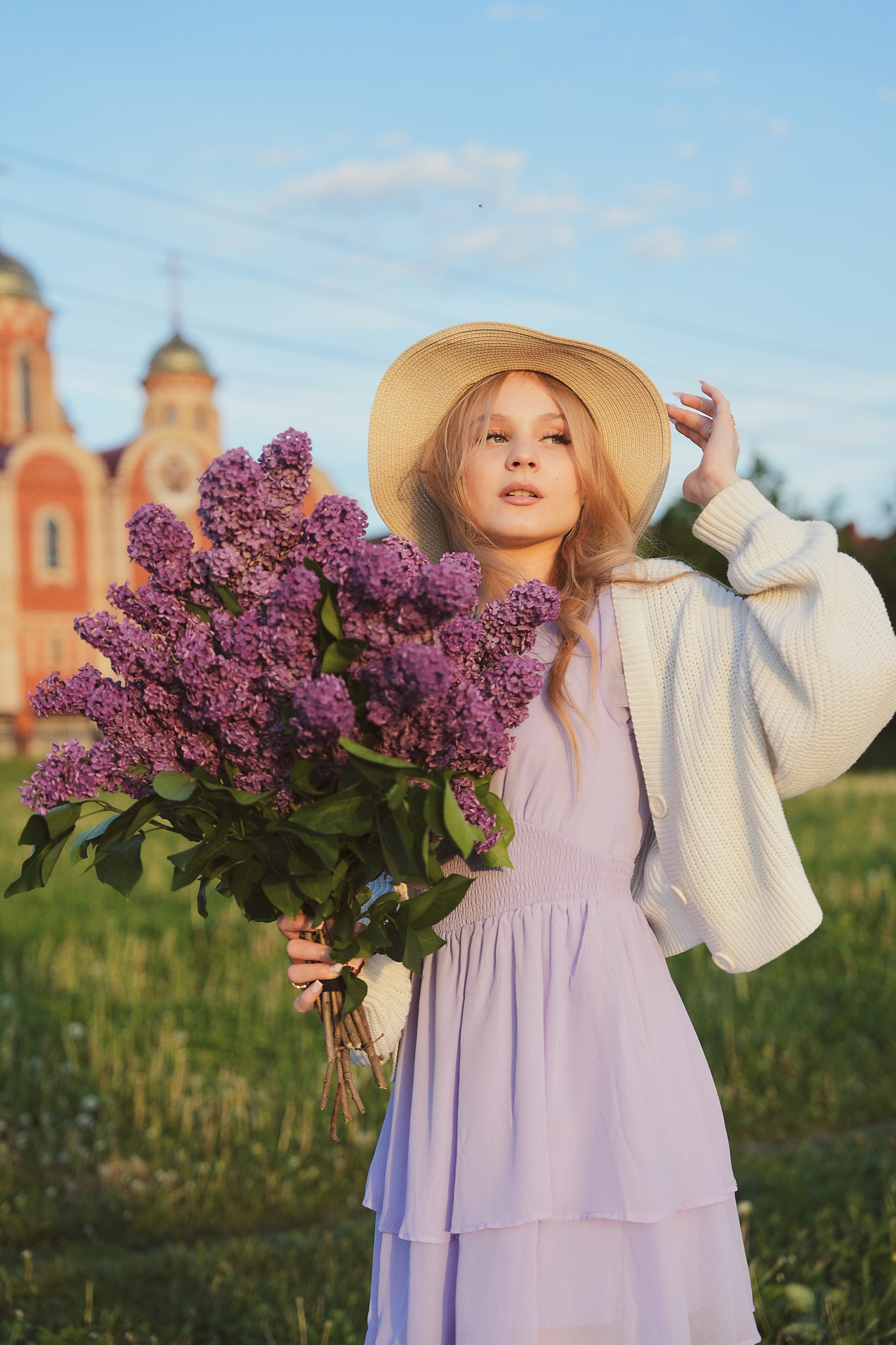 Съемка Кати в поле. Фотограф Светлана Боровикова в Домодедове