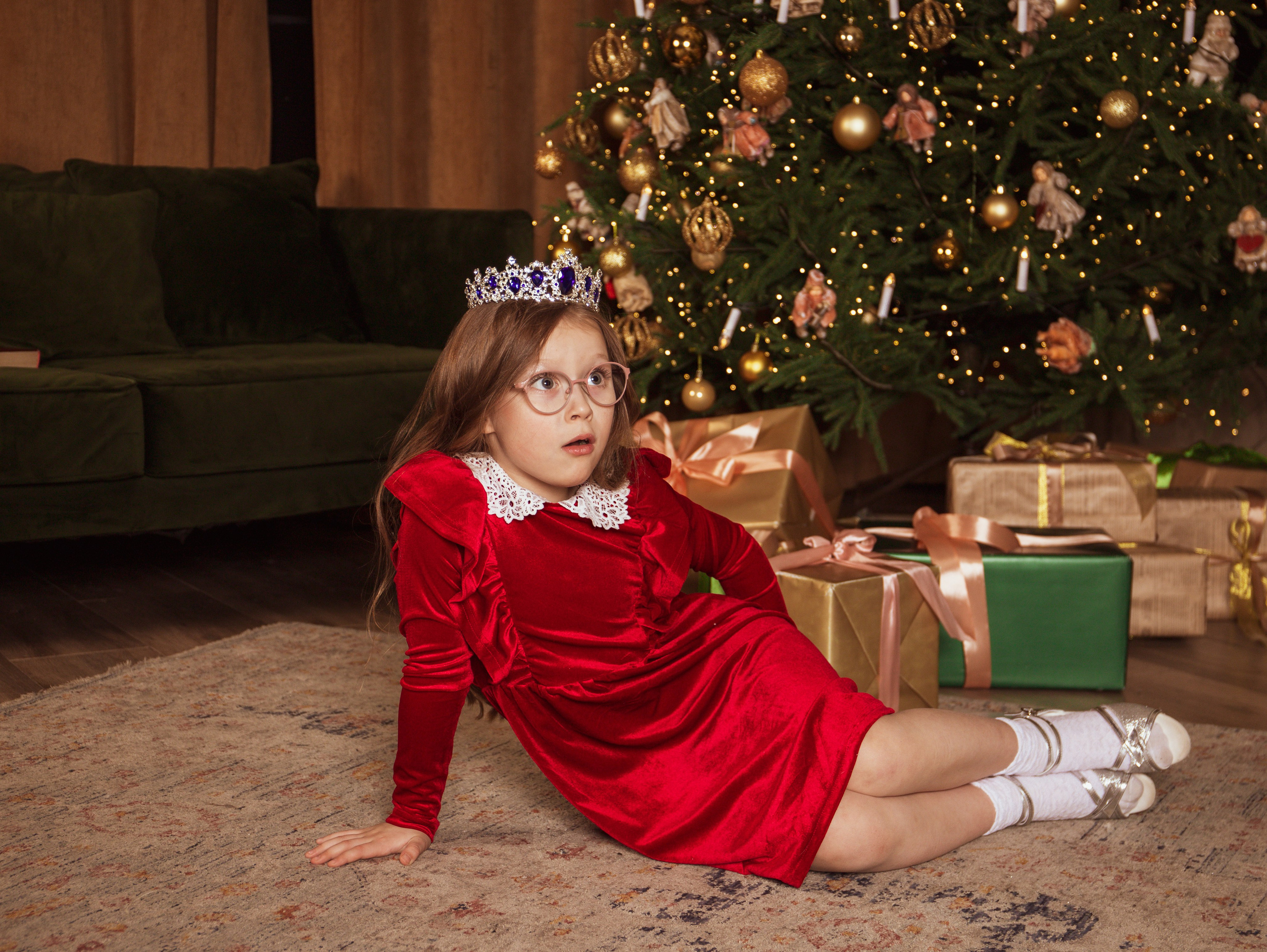 Мама с дочкой, новогодняя сьемка. Свадебный и семейный фотограф в Москве Мила Широких