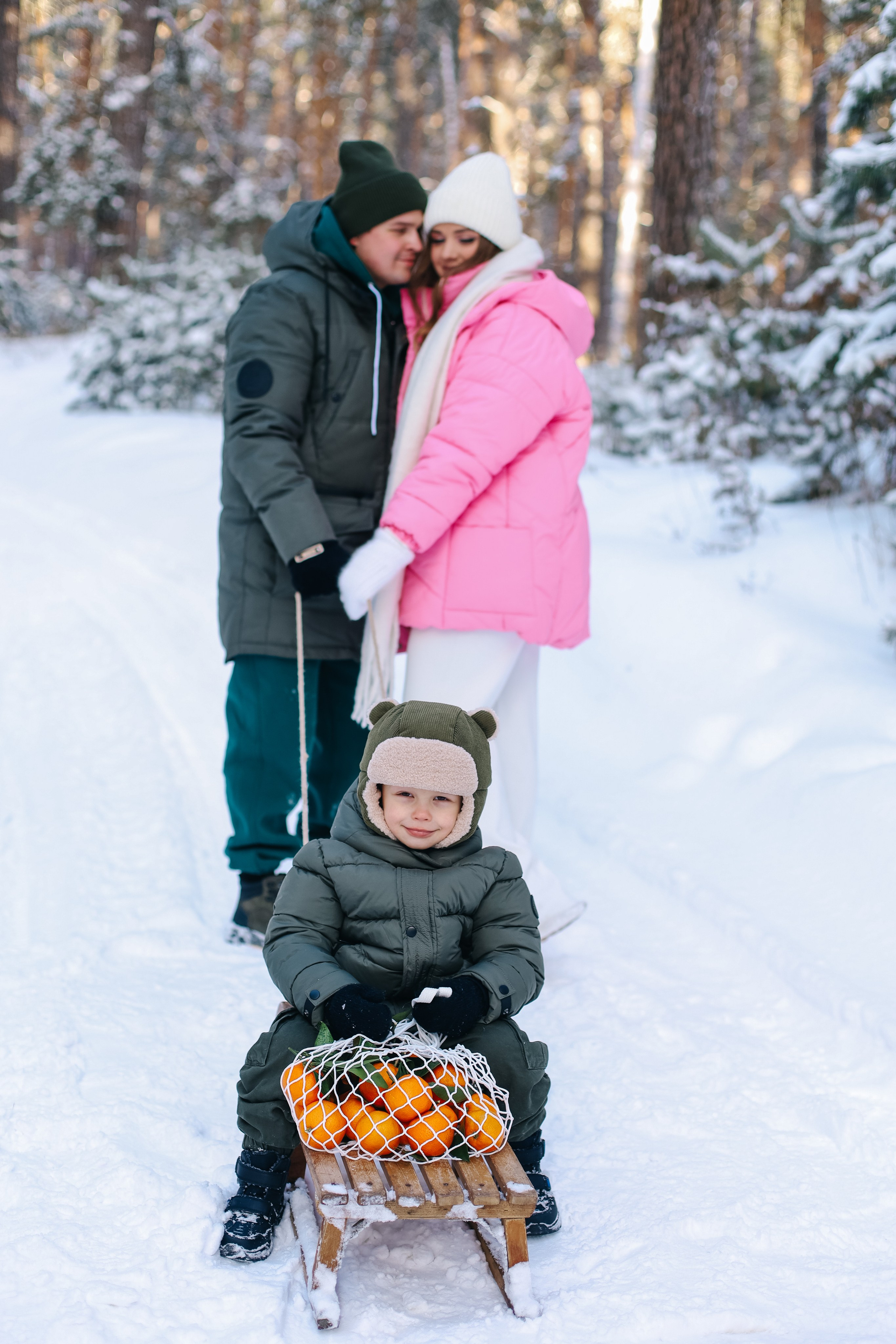Уличная зимняя фотосессия. Семейный и свадебный фотограф в Пензе Валерия Филюкова