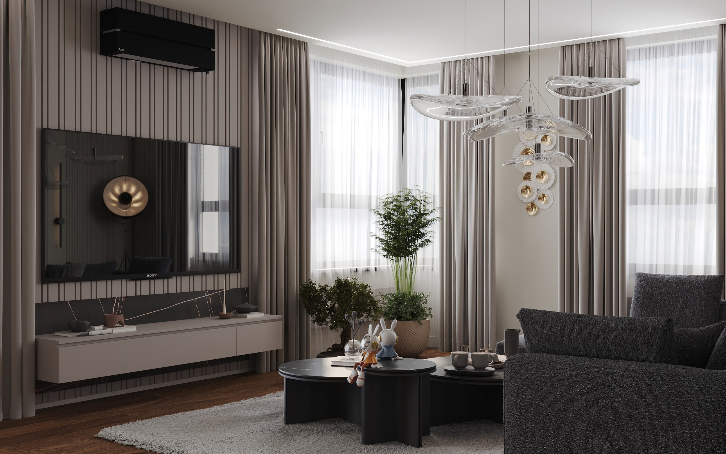 4-х комнатная квартира в Москве. Интерьерный 3Д Визуализатор Маргарита Оберемко