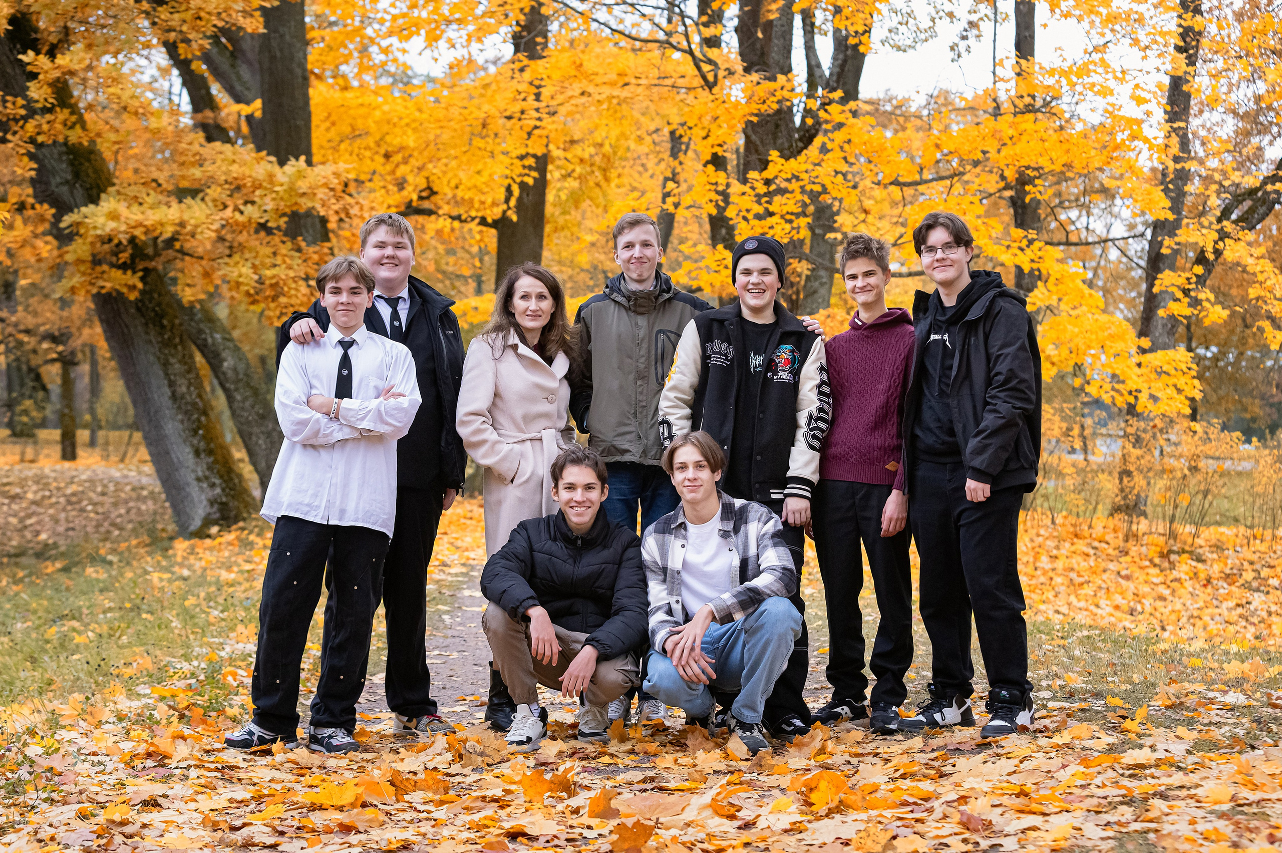Осень. Старшая школа. Свадебный, семейный, детский фотограф в Санкт-Петербурге