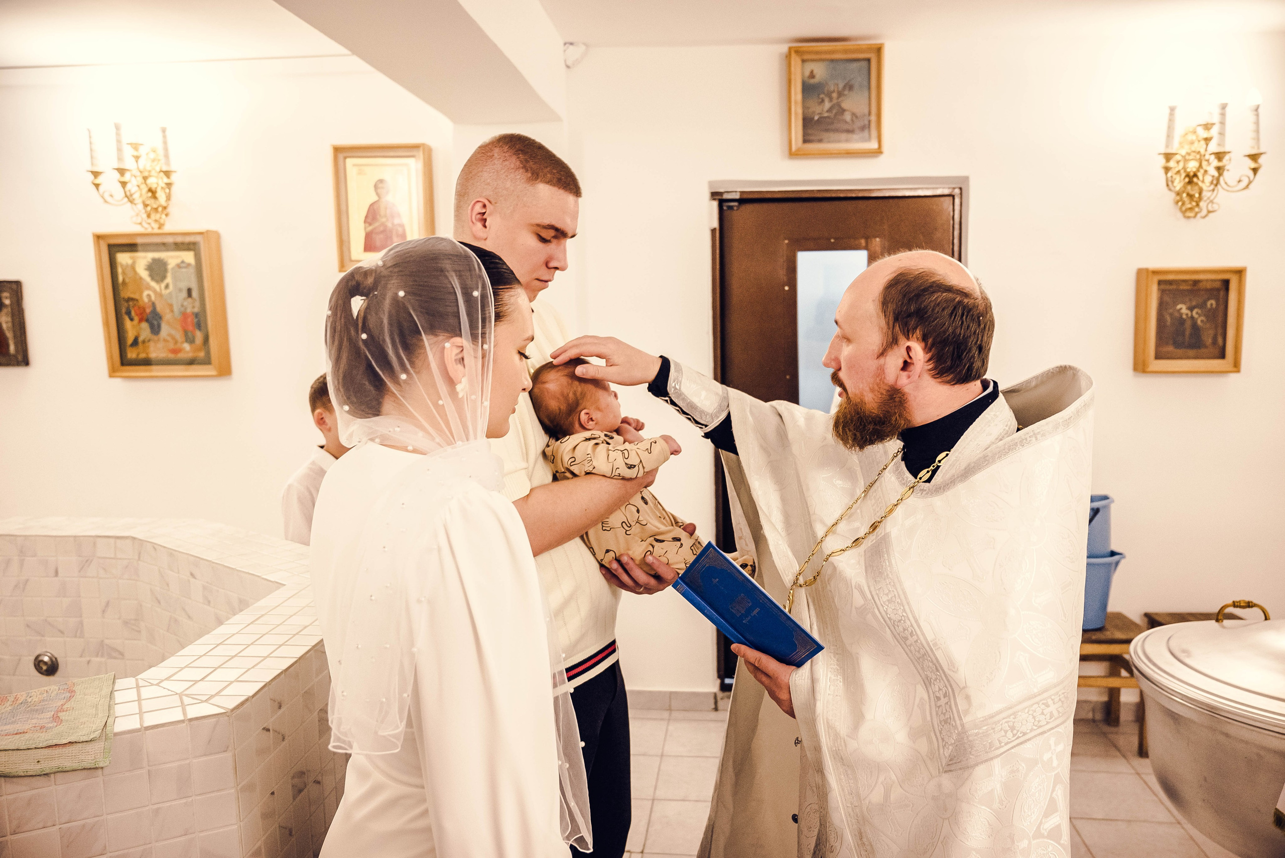 Крещение Мирона. Семейный и детский фотограф Москва