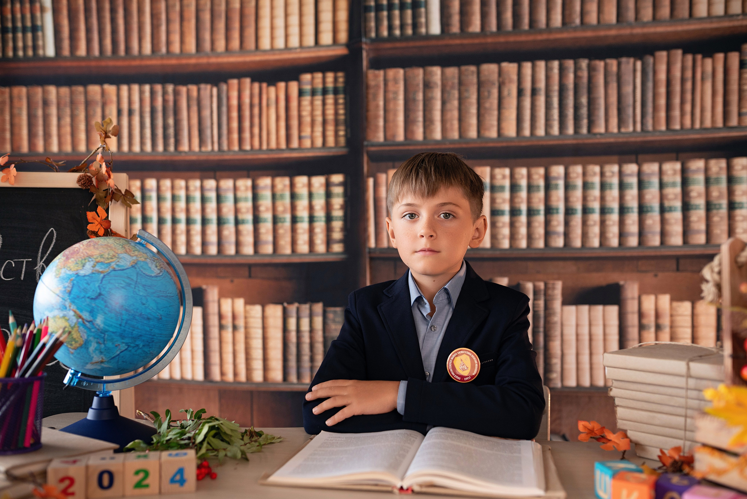 Фотосессия для второго класса лицея Хисматулина в студии Генезис.