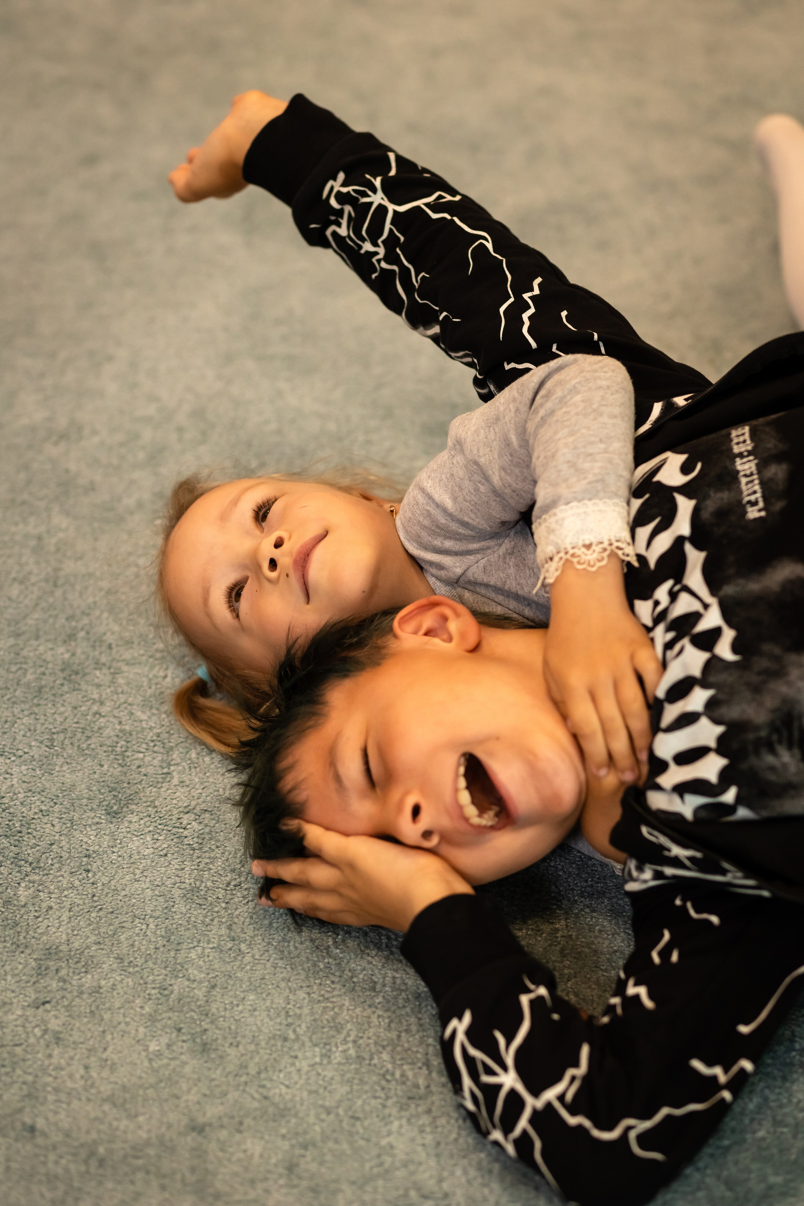 Катя с детками