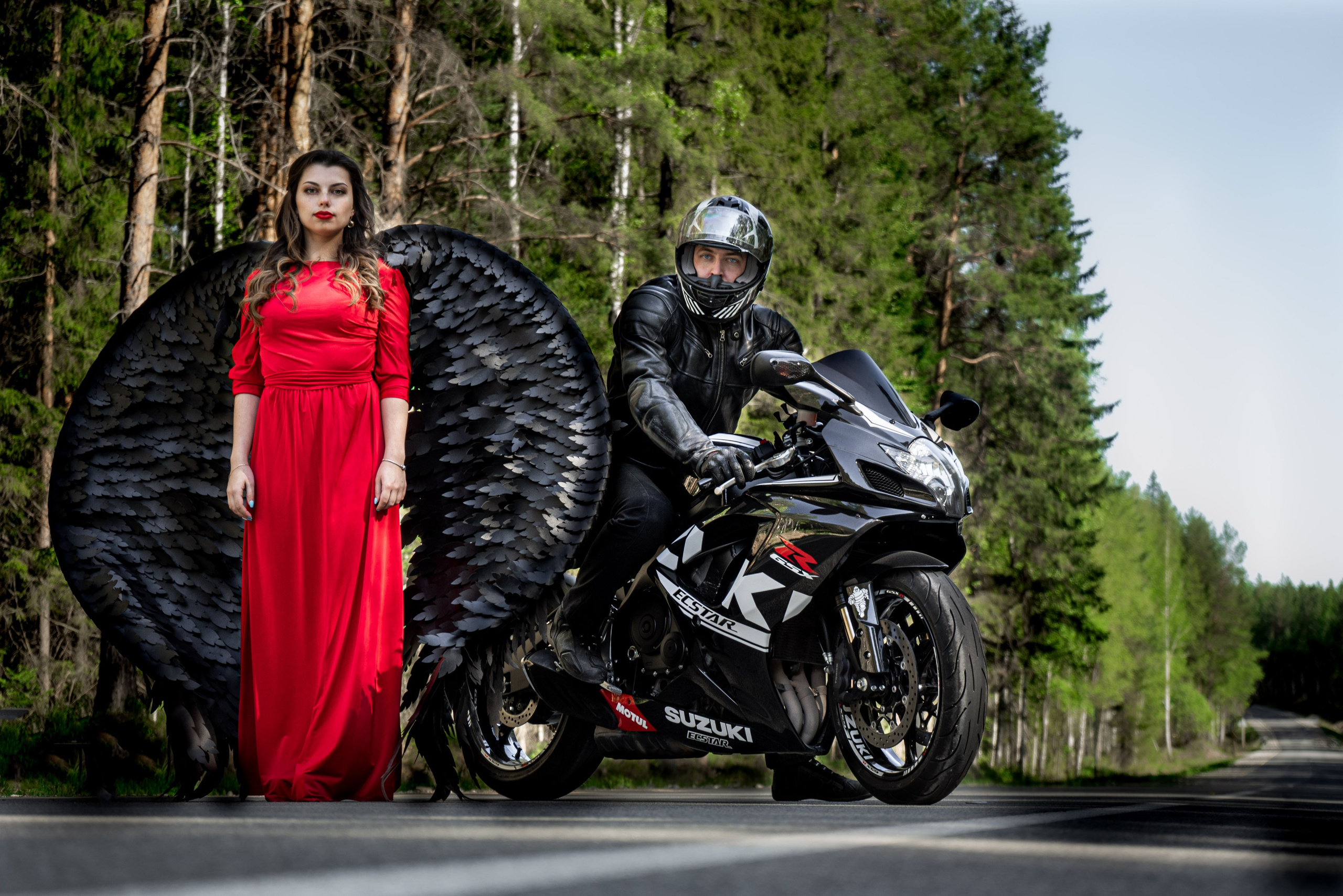 Фотосессия влюбленные на мото. Фотограф Екатеринбург Кокшарова Александра