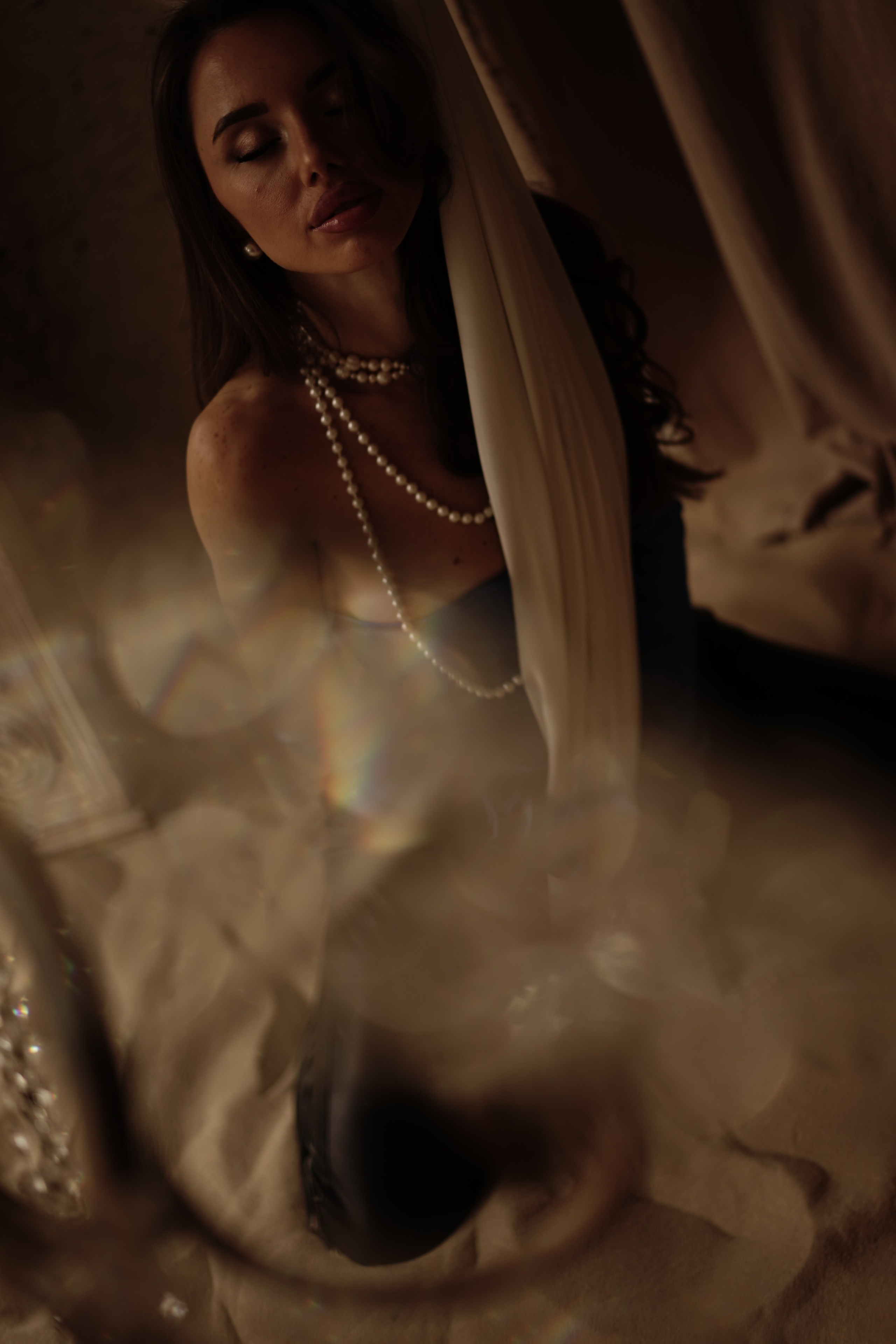 Будуарная фотосессия в студии г. Москва. Фотограф Екатеринбург Кокшарова Александра