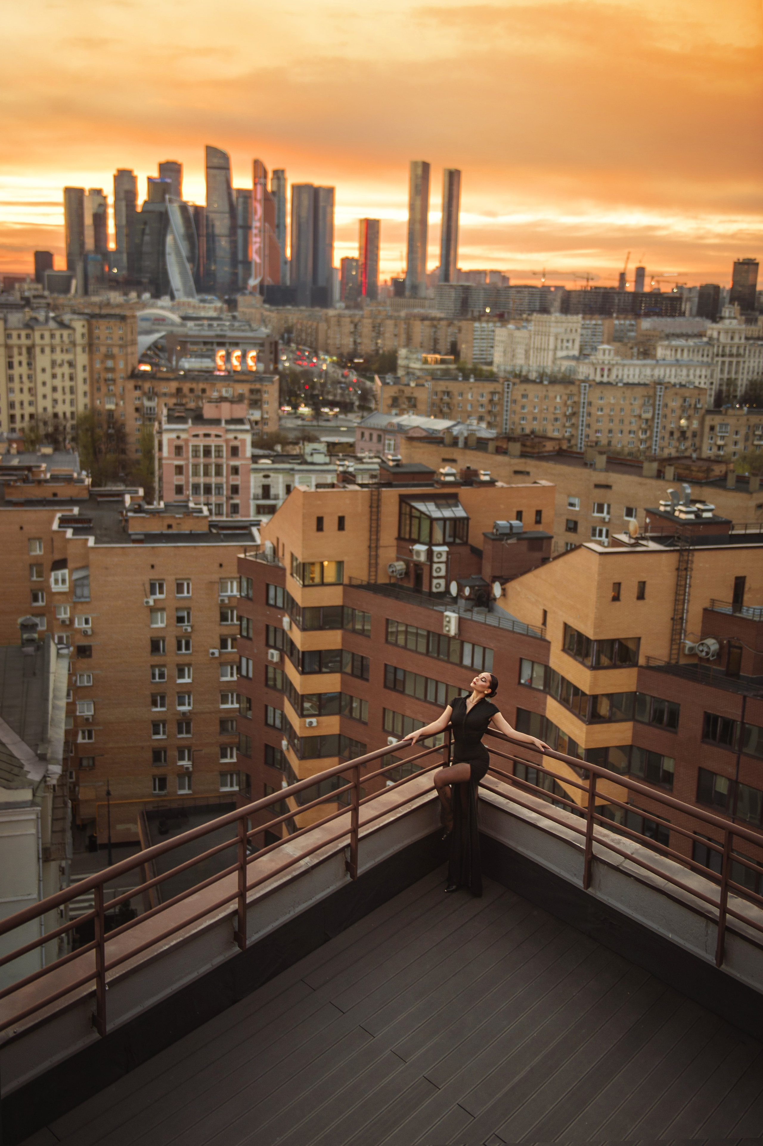 Фотосессия на крыше (Москва). Тучина Дарья фотограф