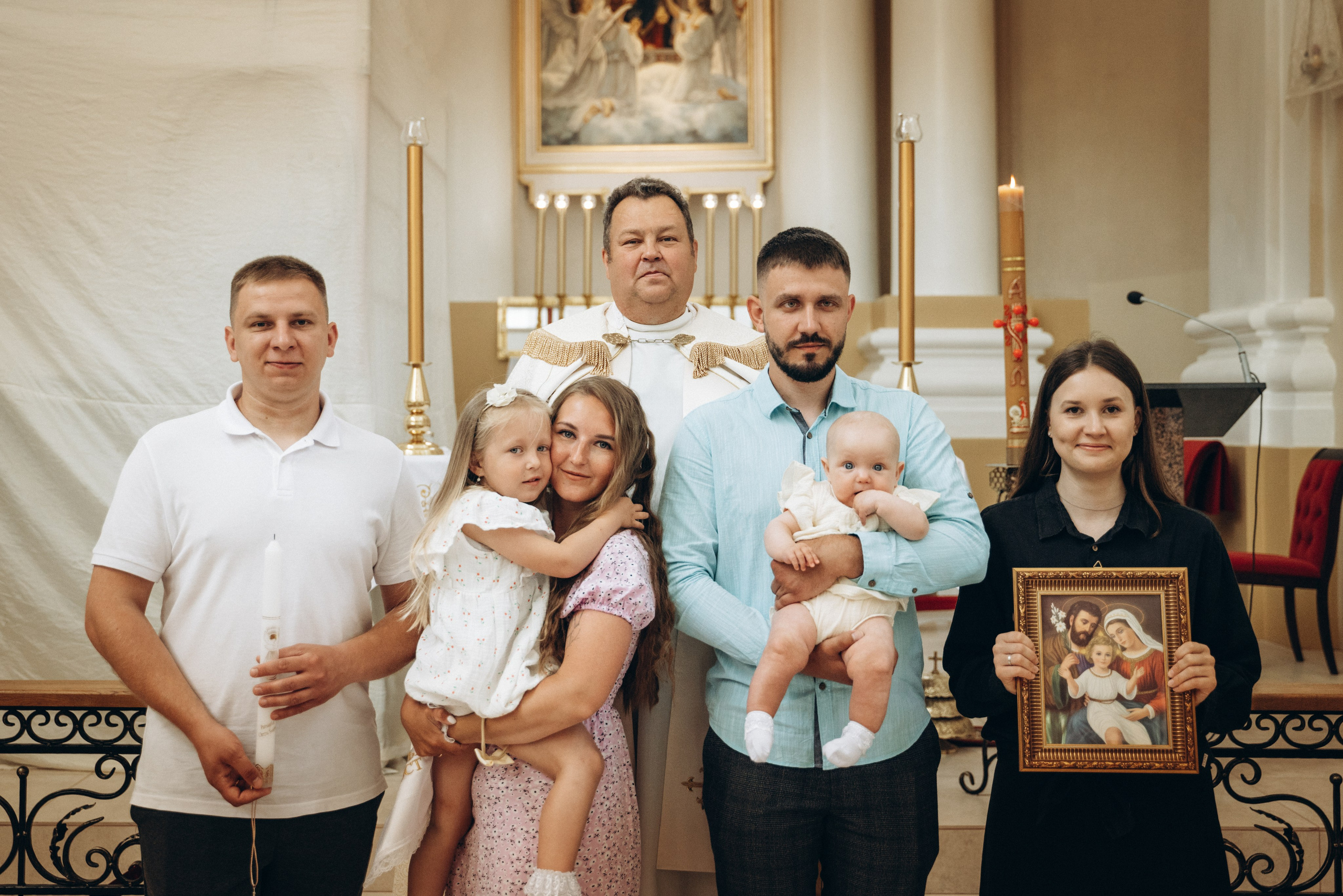 Крещение Леи (костёл в Заславле). Семейный фотограф в Минске Дарья Дреко
