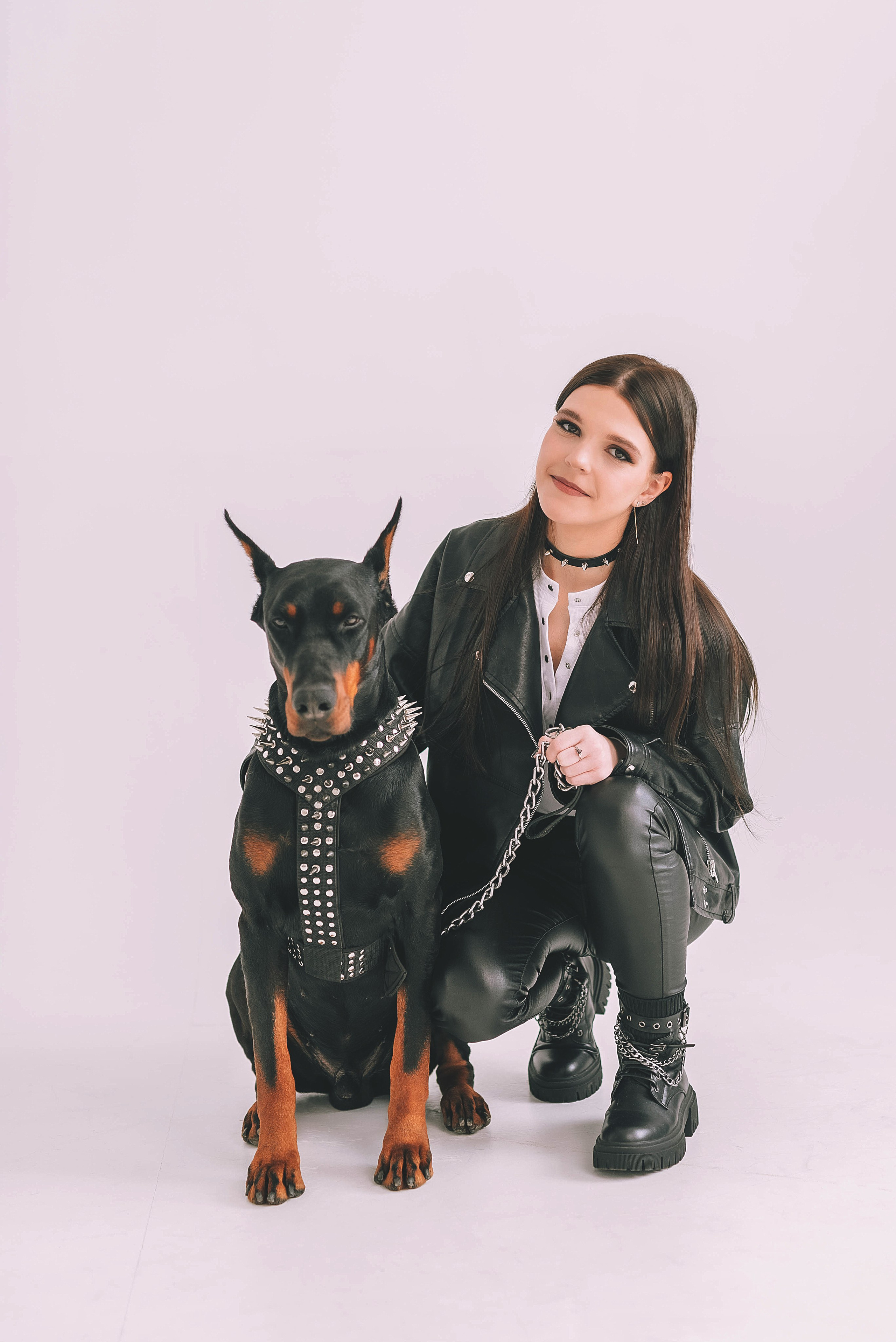 Фотосессия с доберманом. Семейный, детский фотограф в Воронеже Анна Никитина