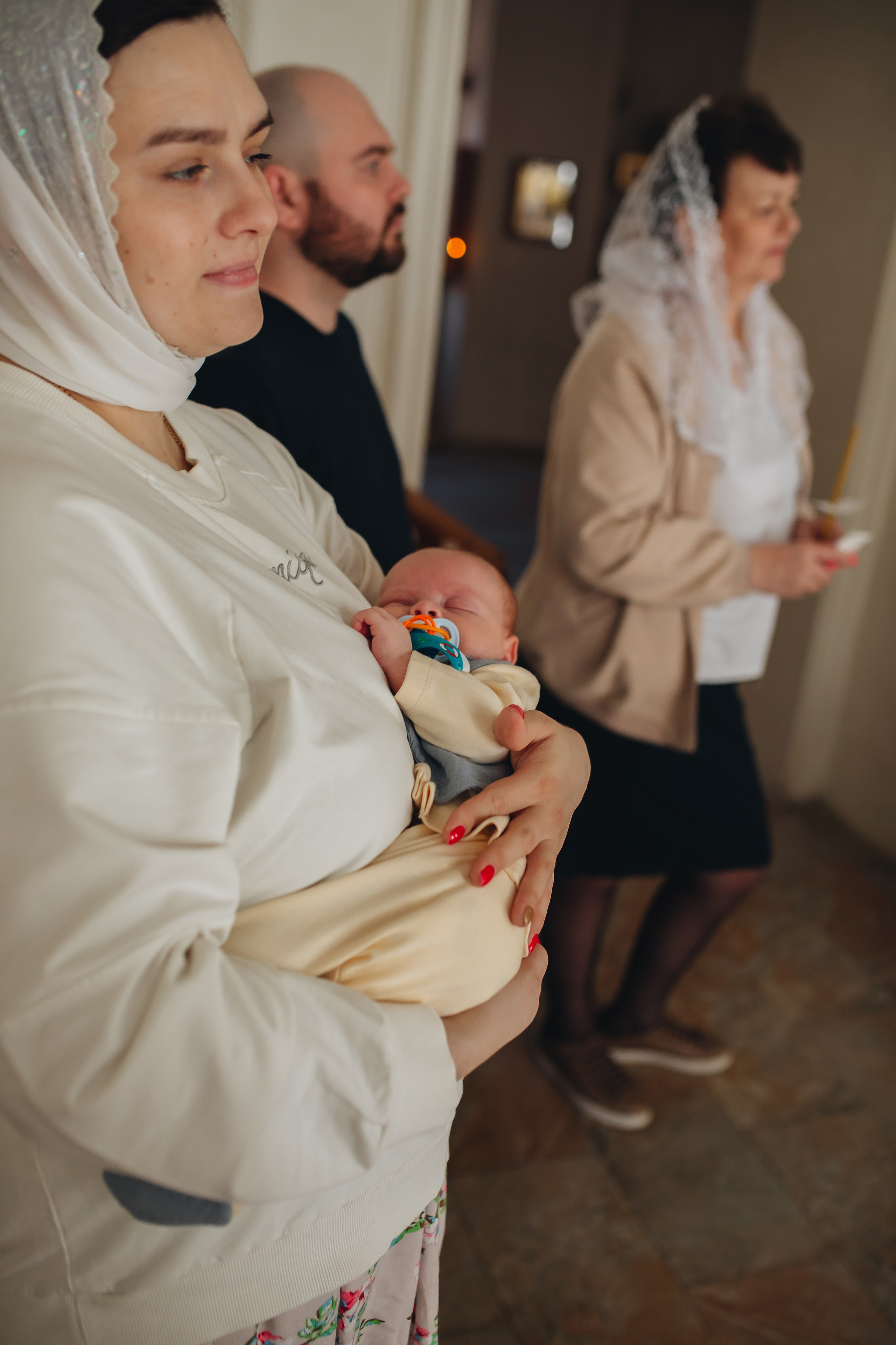 Крещение в светлом Храме. Семейный и детский фотограф в Москве Дорогова Екатерина