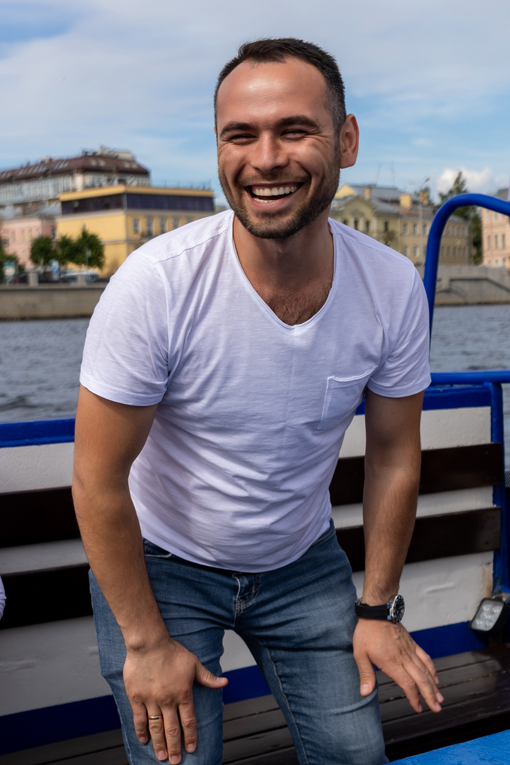 Летний корпоратив на кораблике. Фотограф в Санкт-Петербурге Закута Ольга