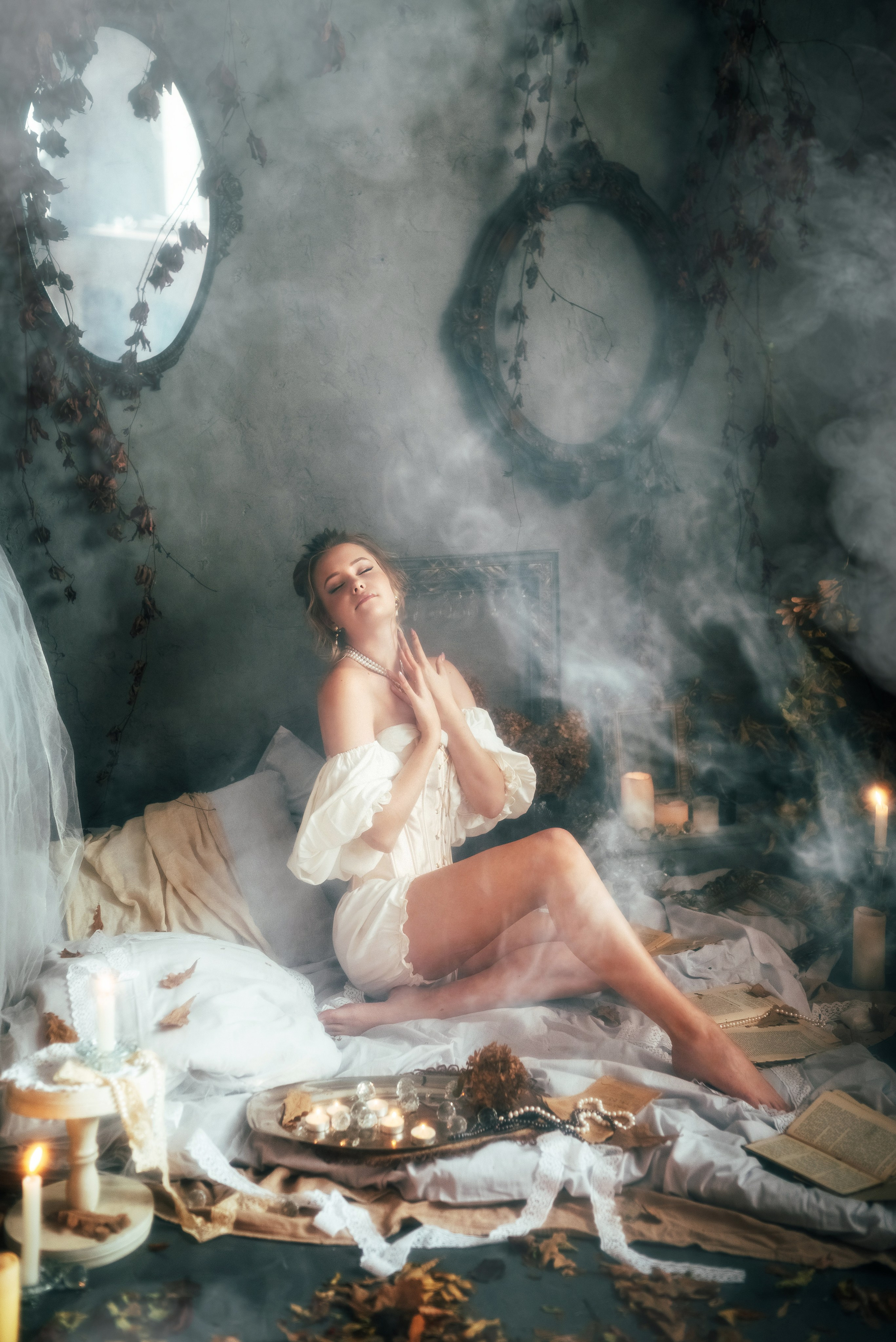 Фотосессия с дымом античном стиле Кемерово