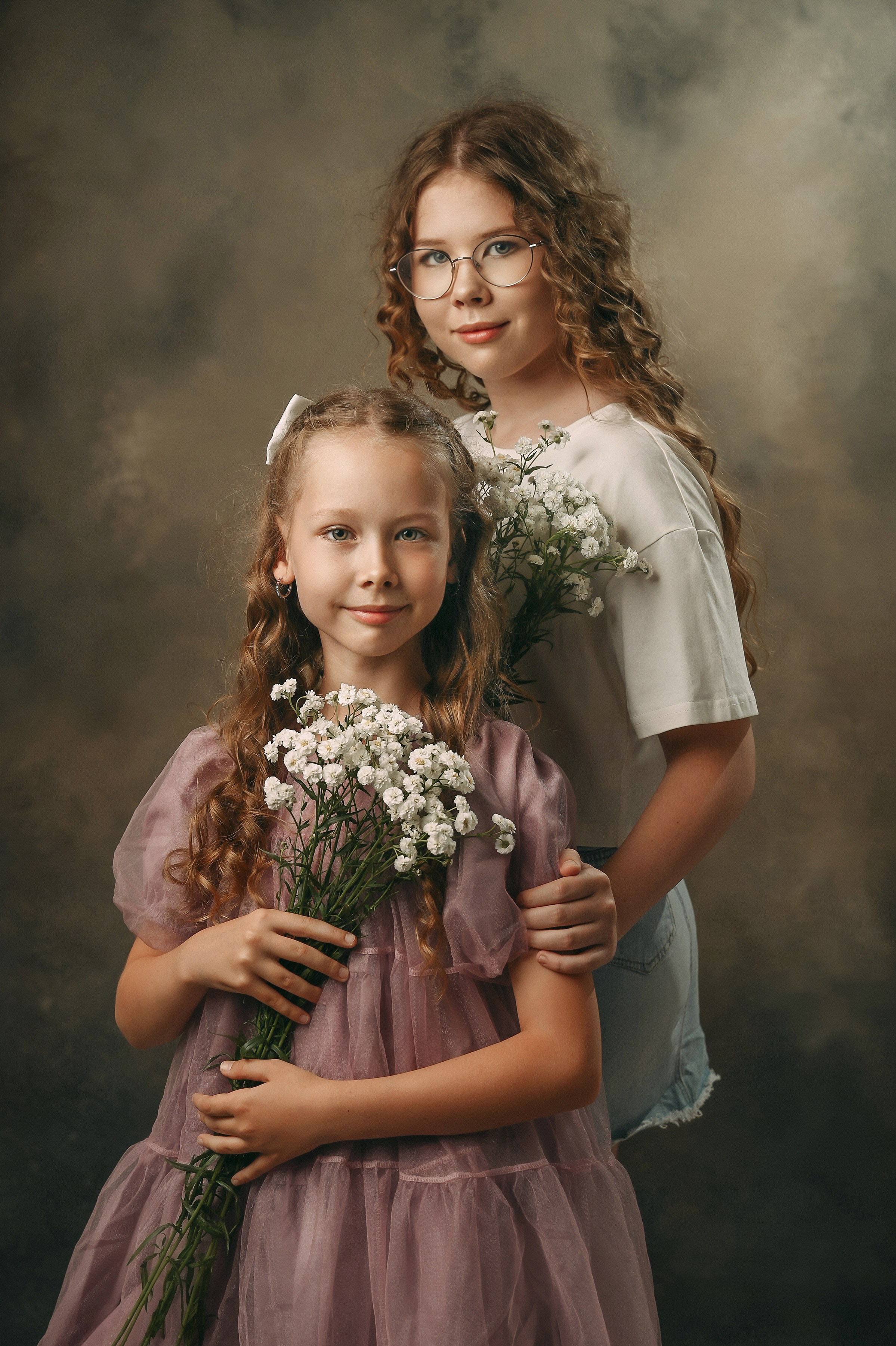 Портреты с цветами. Детский и семейный фотограф