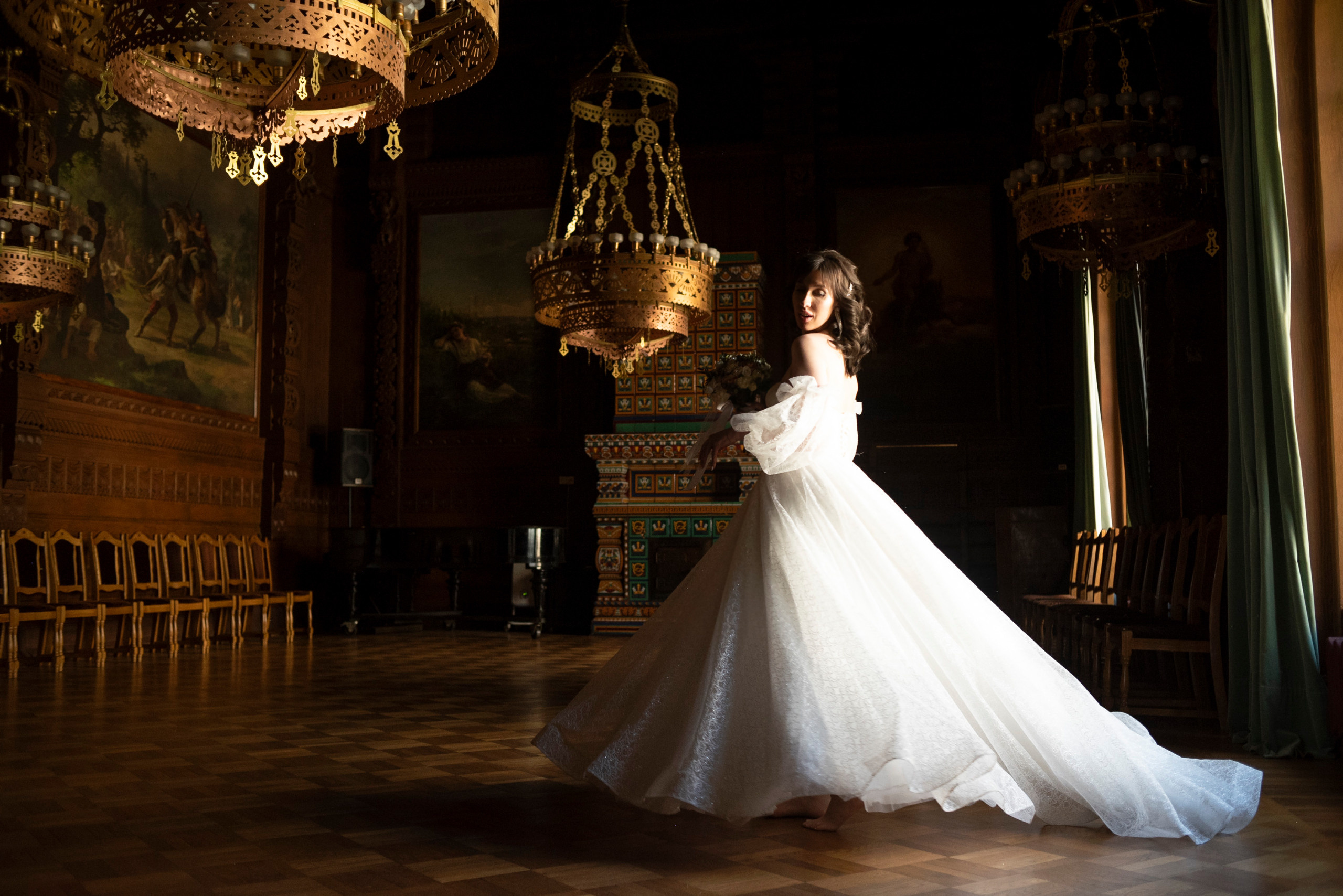 Свадебная фотосессия во дворце Санкт-Петебурга