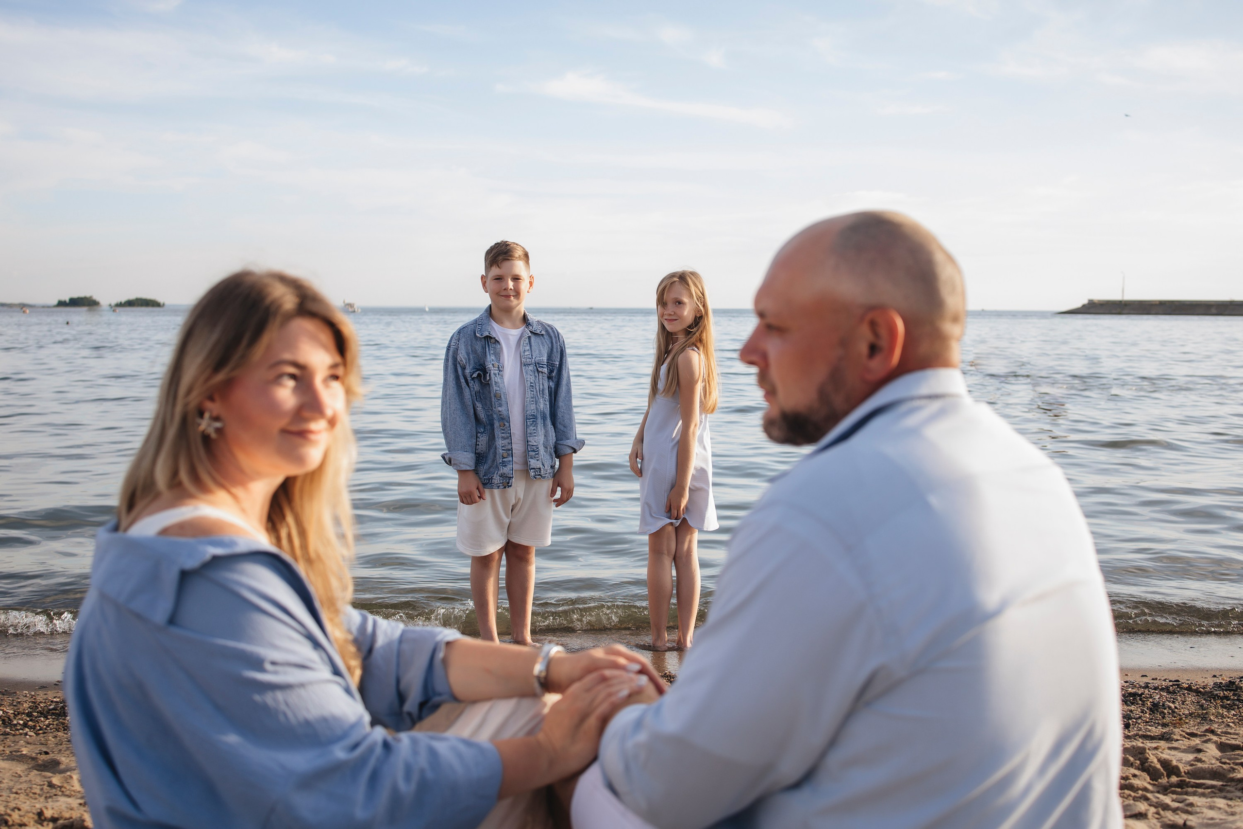 Прогулка на закате. Фотограф Новосибирск