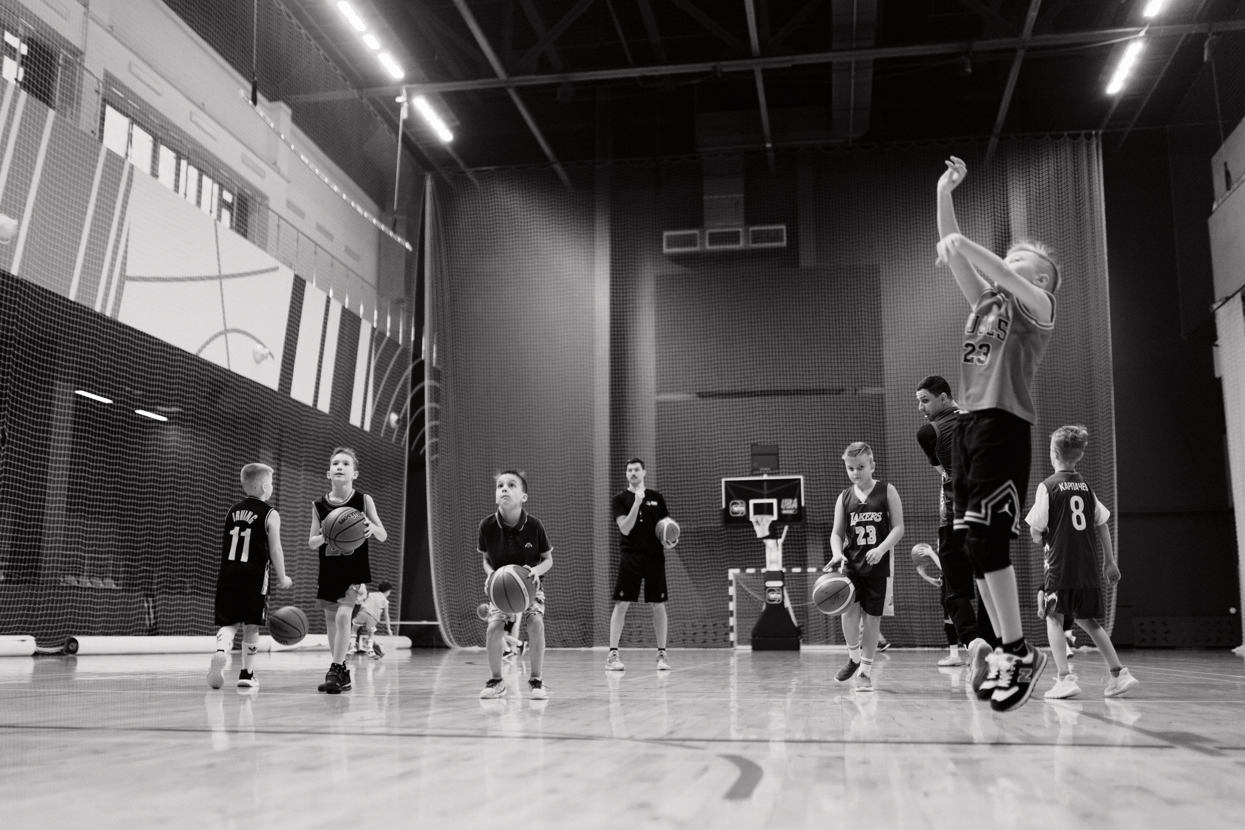 Новогодний баскетбол 2025. Детская лига. Евгений Бреча. Коммерческий и бэкстейдж фотограф в Москве