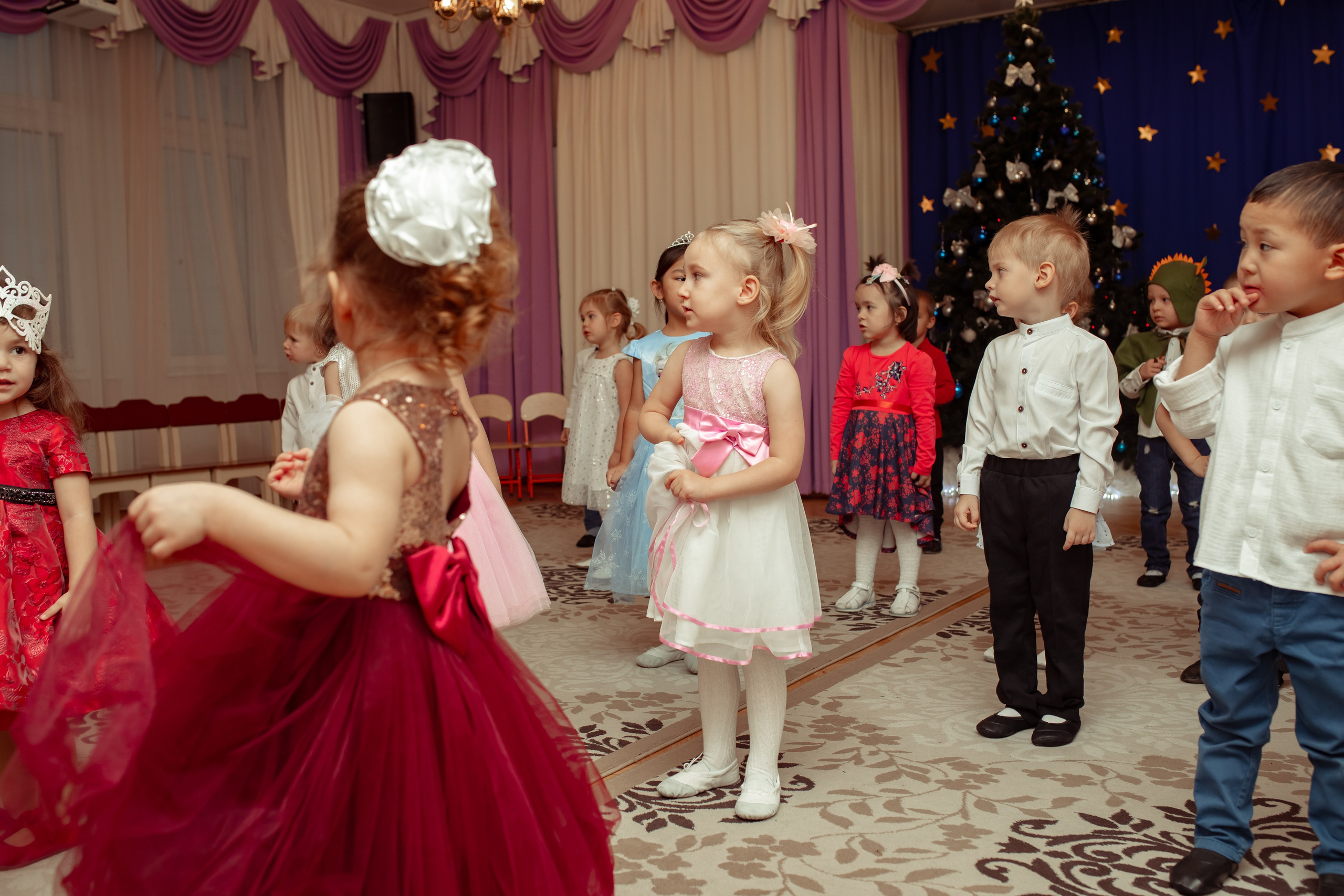 Новогодний утренник в детском саду. Семейный и детский фотограф в Москве Дорогова Екатерина