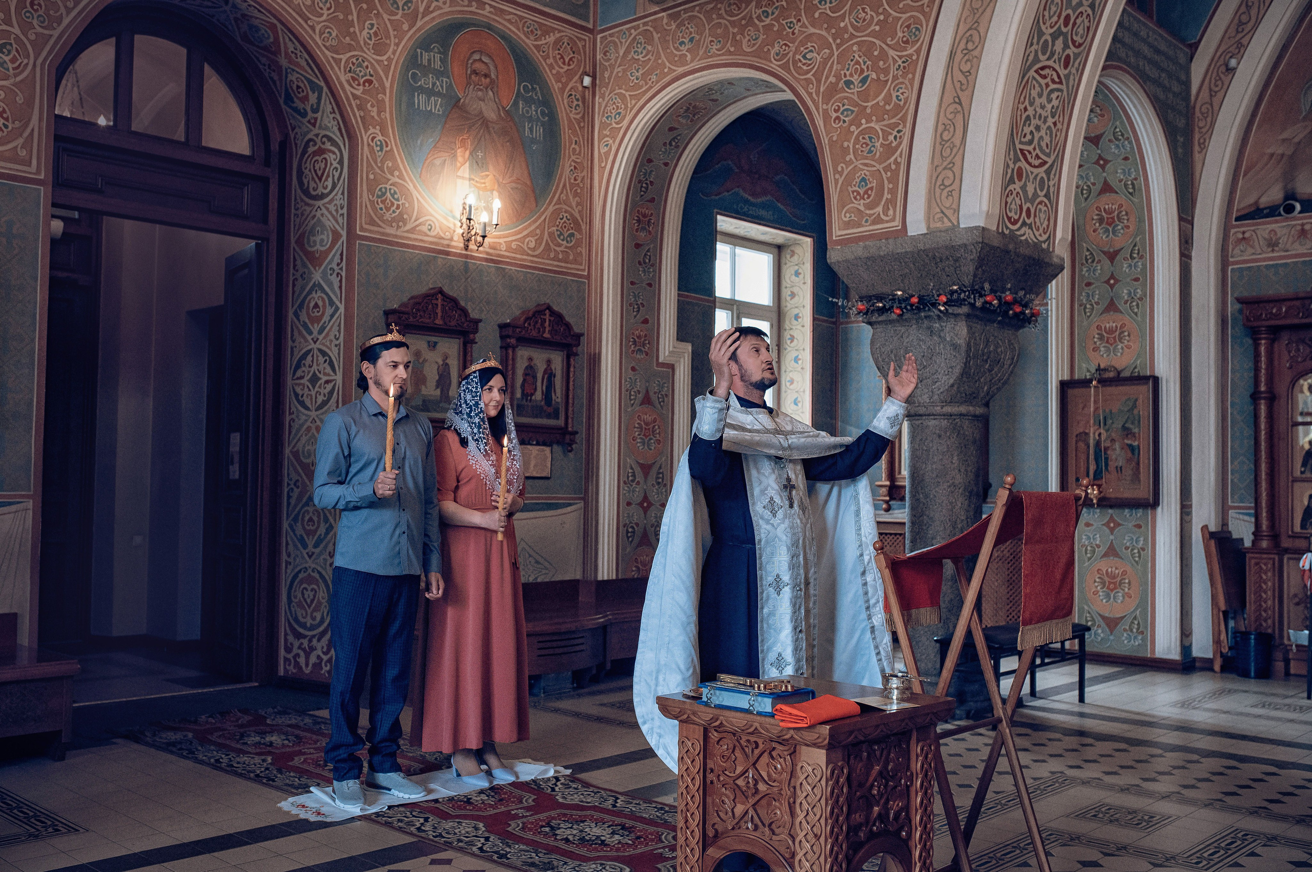 Съемка таинства венчания. Фотографы крещения/венчания  Красноярск Татьяна и Вячеслав Переваловы