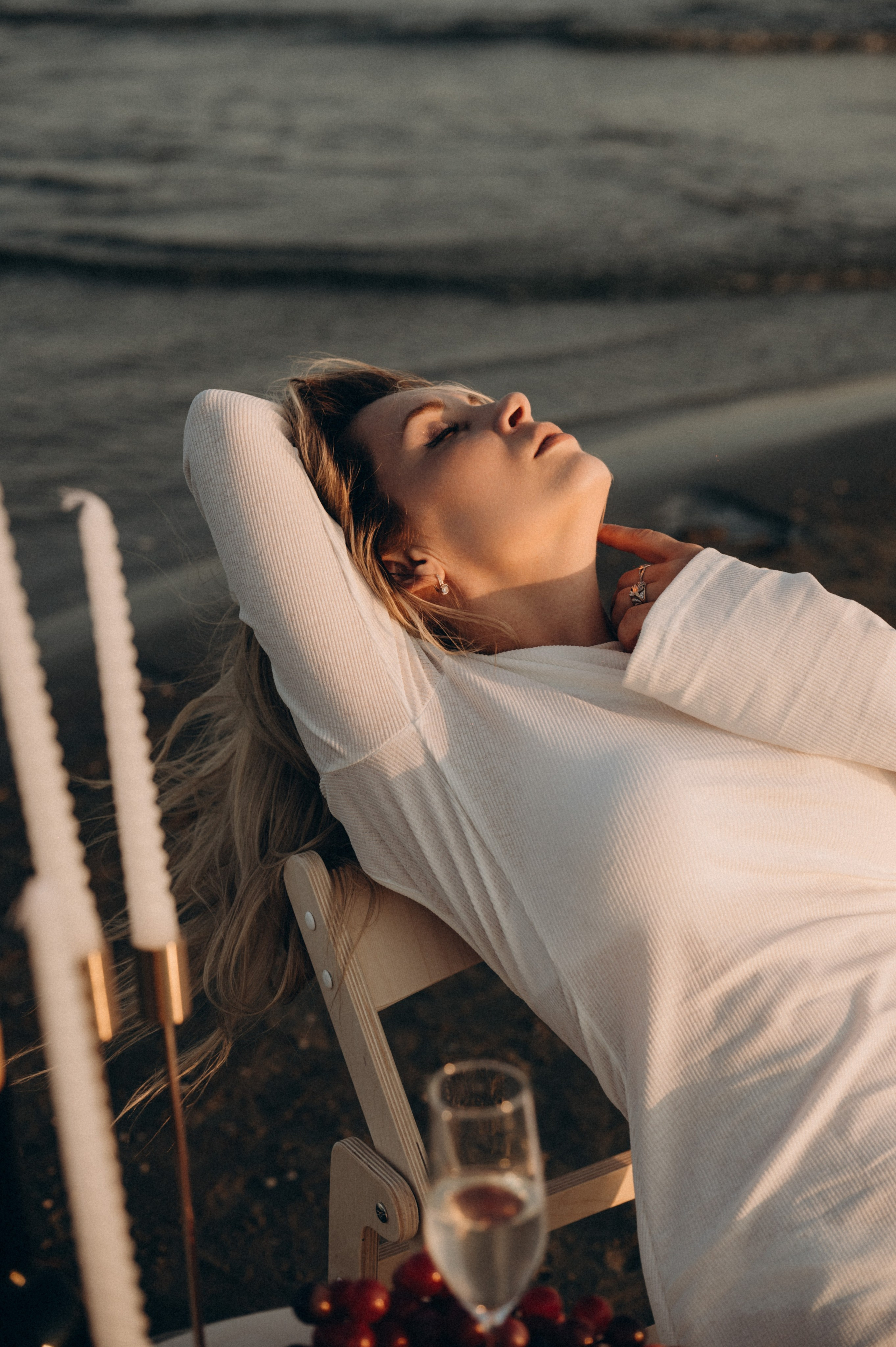 Нежная Галина в красивом закате. Мариуполь фото. Фотограф Мариуполь.Индивидуальные съёмки. Детские, семейные, коммерческие