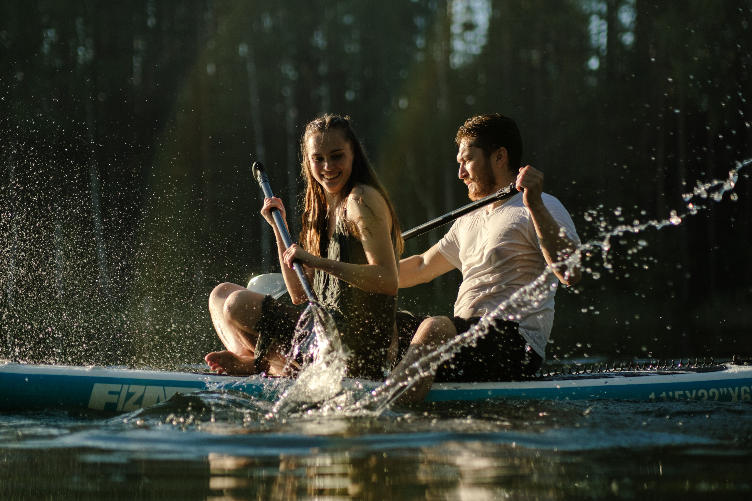 Петя и Лина, на сапах. Интерьерный фотограф и видеограф в Санкт-Петербурге Вадим Балбашевский