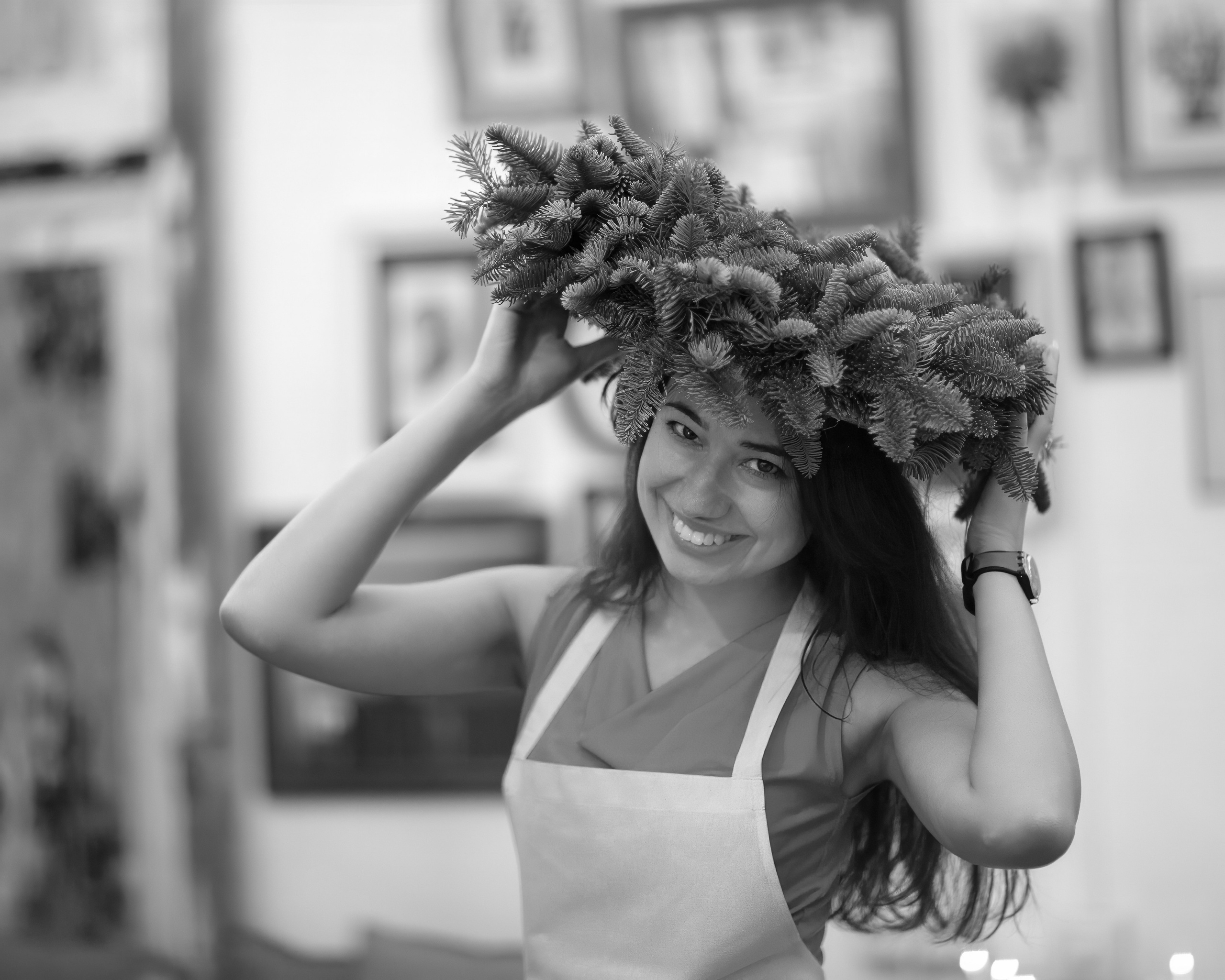 МК Рождественский венок. Семейный и детский фотограф в Москве Юлия