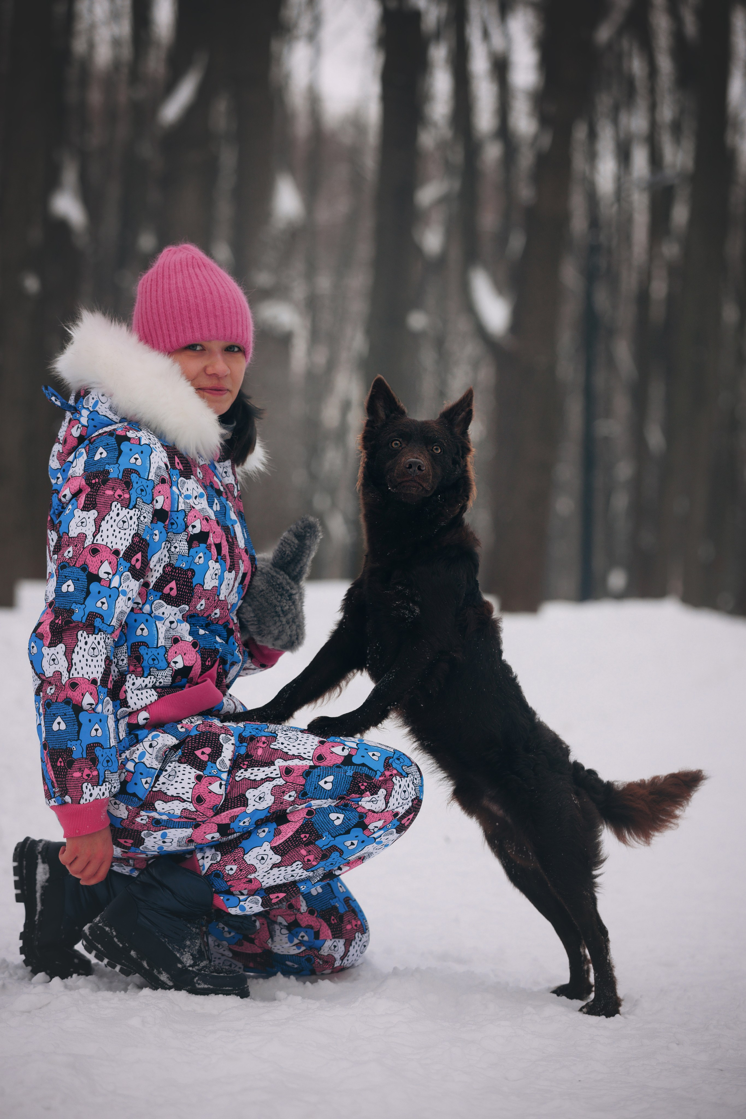 Соня и Персей в Нескучном саду. Фотограф анималист Кристина Карпова, Москва