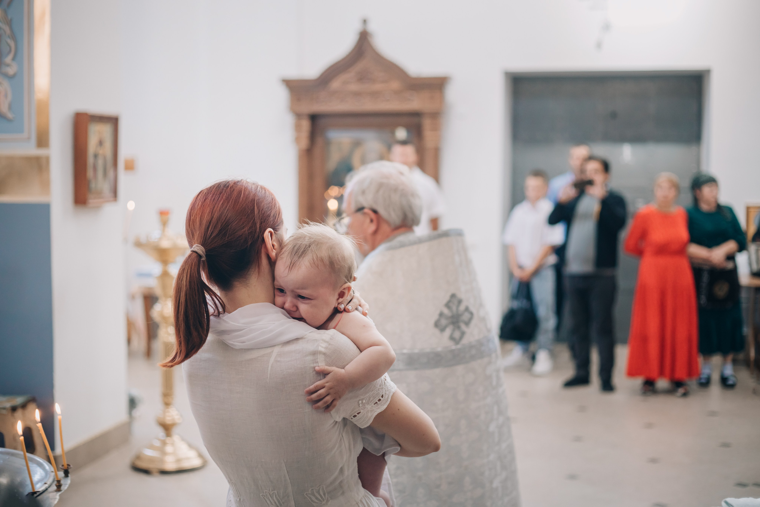 Съемка таинства крещения в Новопокровской. Свадебный и семейный фотограф в Краснодарском крае Мария Данилкина
