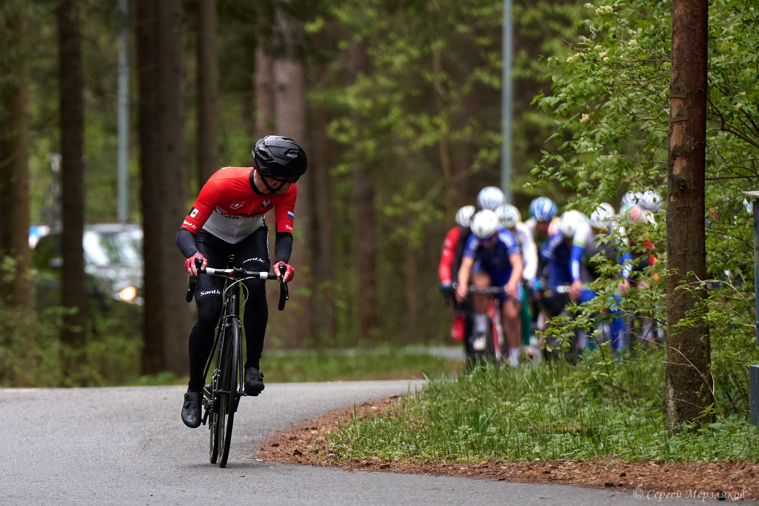 Первенство ПФО по велоспорту (шоссе). Ижевск 19.05.2024. Спортивный репортажный фотограф в Ижевске Сергей Мерзляков