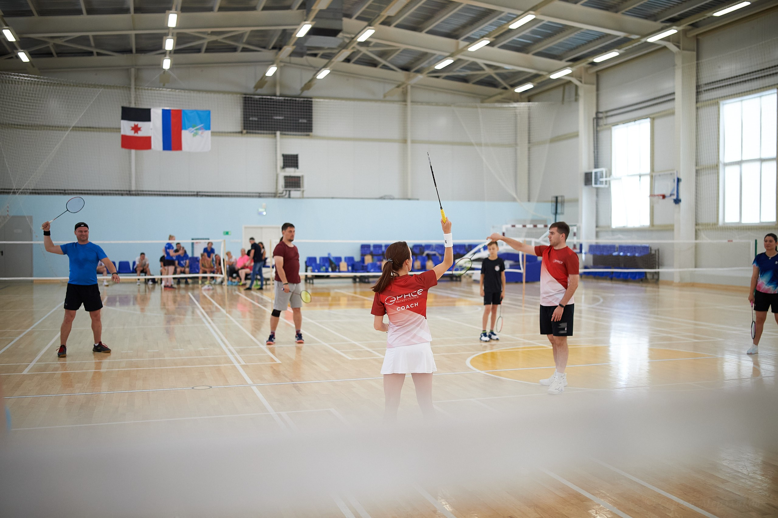 Бадминтон. Мастер-класс Любови Сухановой. Ижевск. 20.07.2024. Спортивный репортажный фотограф в Ижевске Сергей Мерзляков