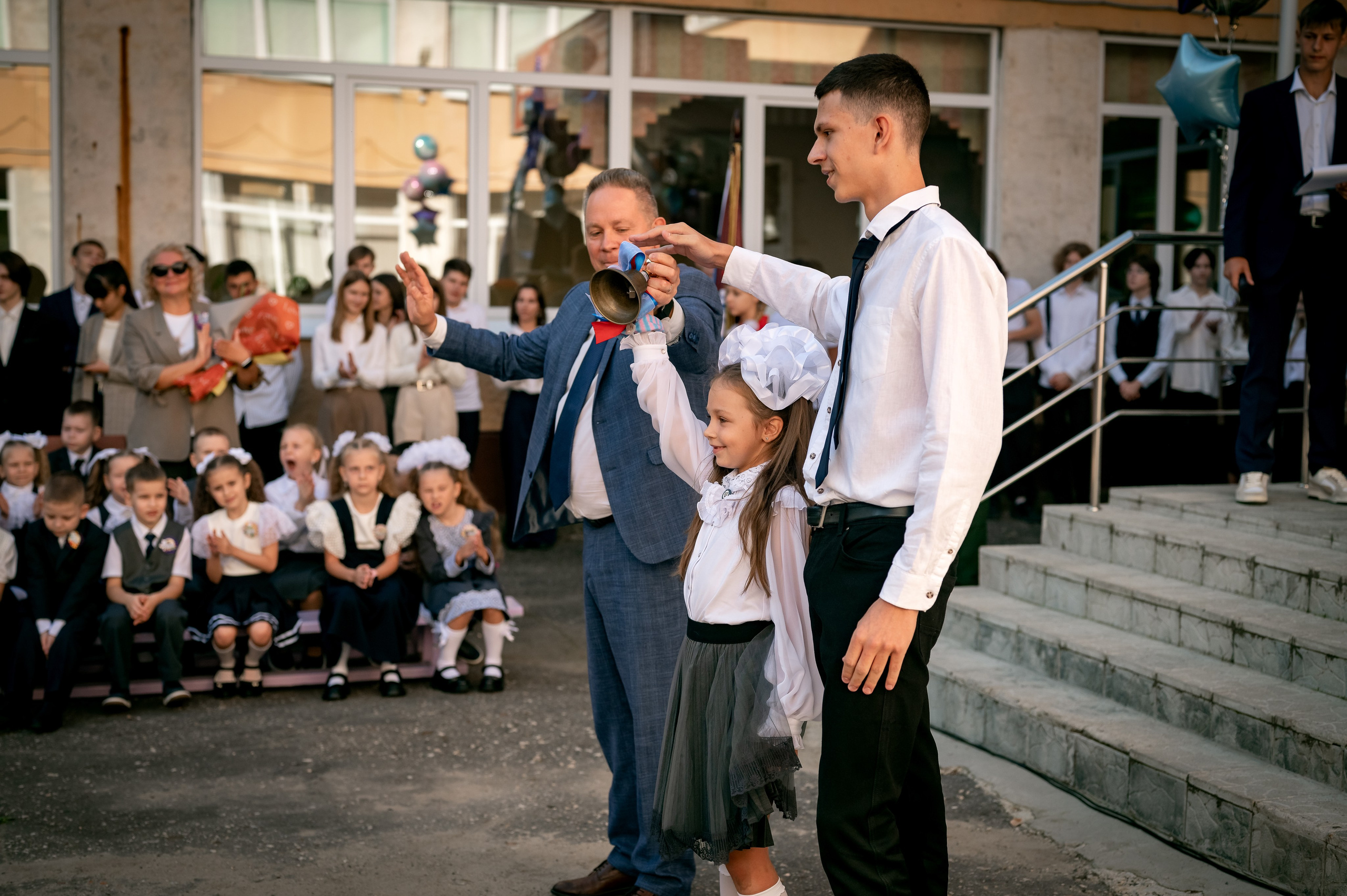 Репортаж с 1 сентября. Фотограф новорождённых, семейный, школьный в городе Калуге Евгения