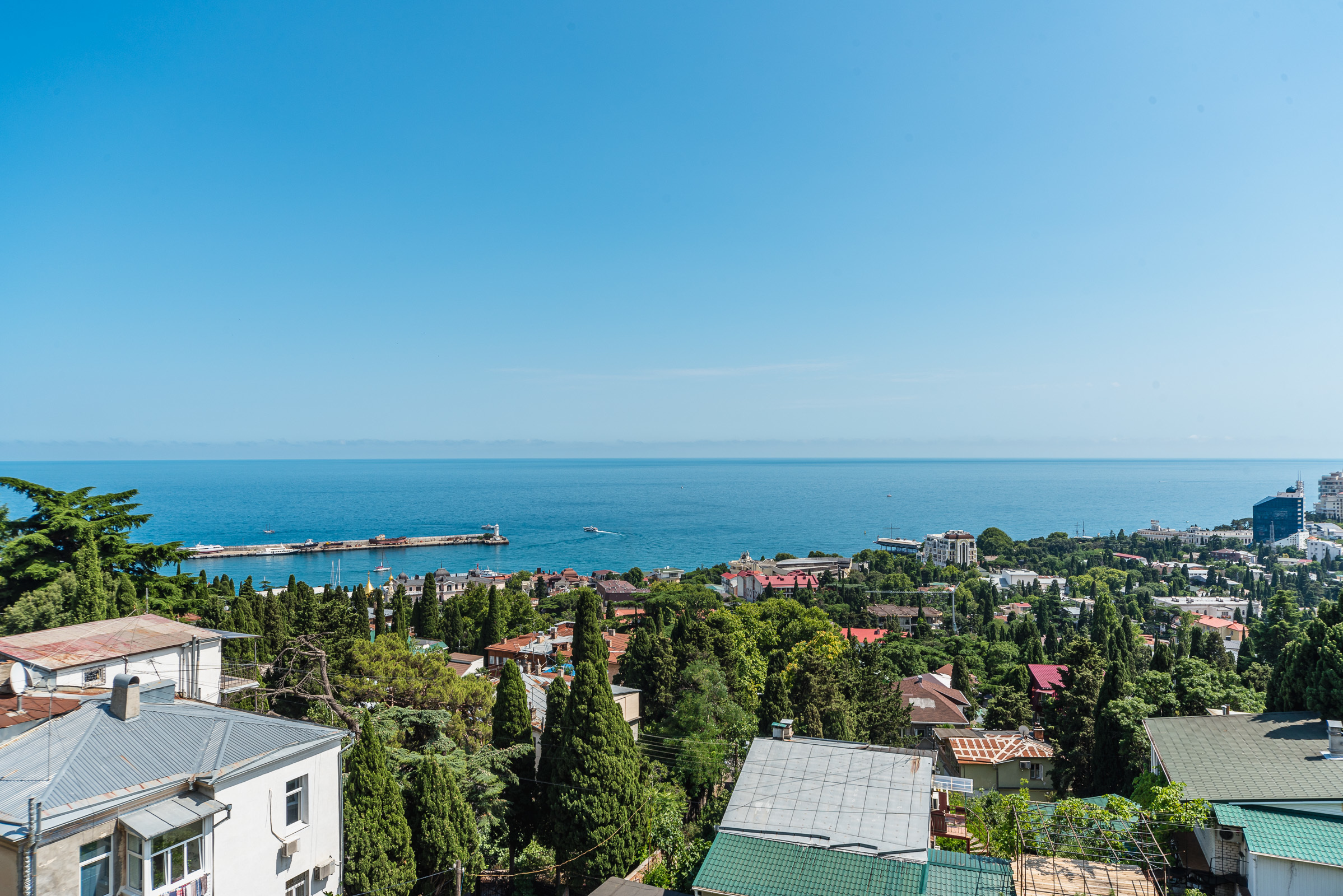 съемка строящегося дома вид с балкона