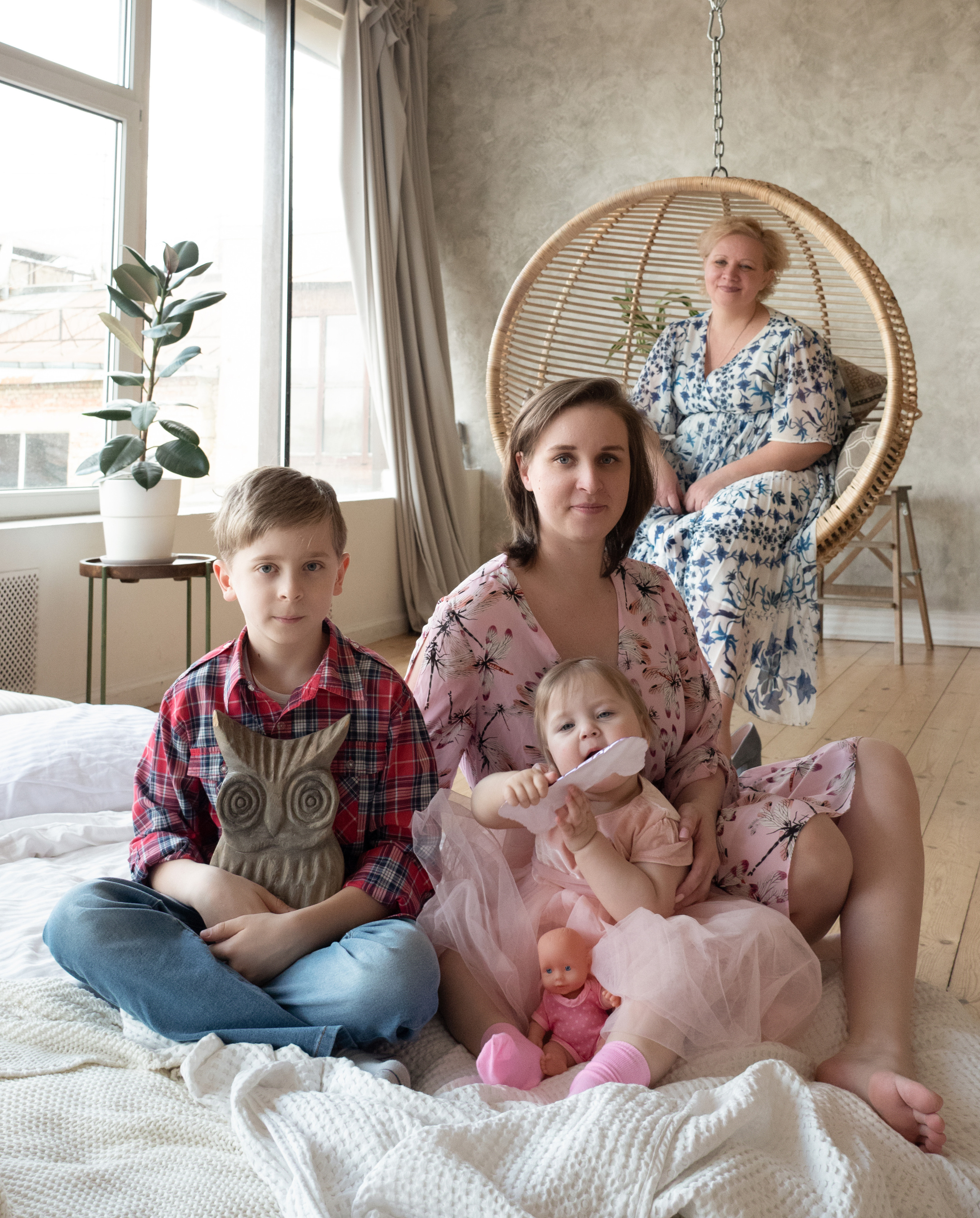 семейная фотография день рождения девочки 1 год