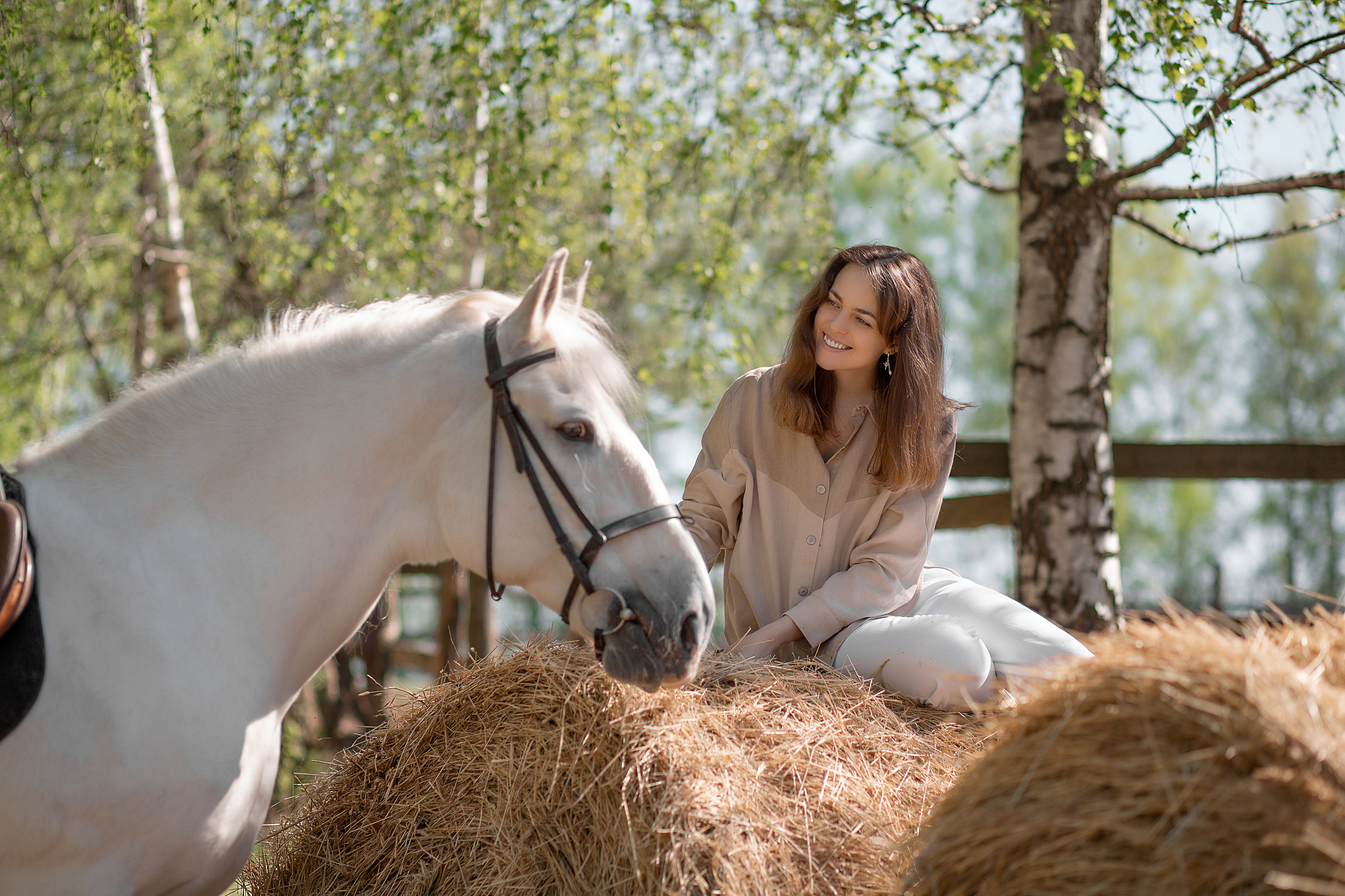 Фотосессия Марии с Воробьем. Фотосессия с лошадьми в Нижнем Новгороде