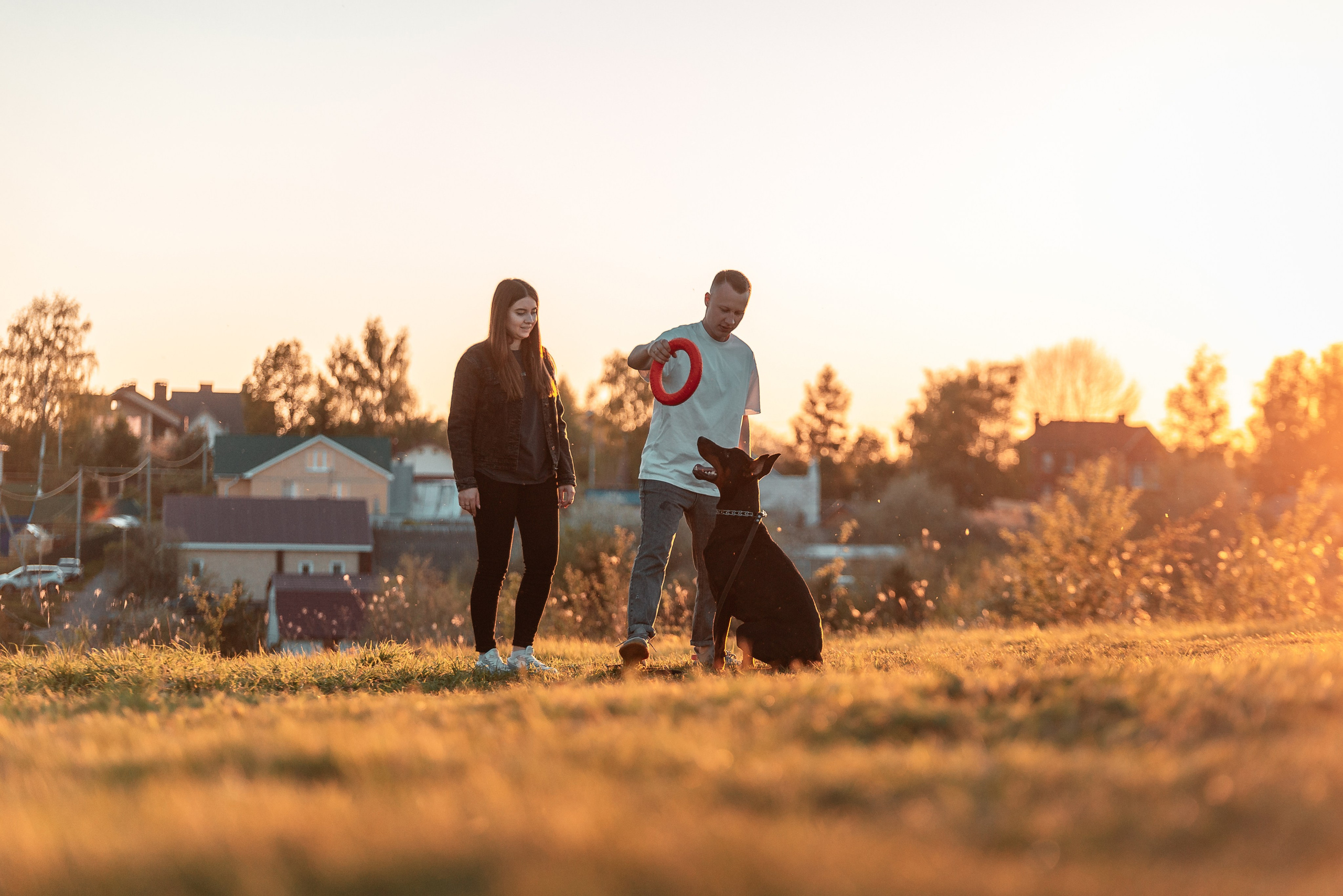 Юля, Андрей и Арес. Фотограф-анималист Анастасия Парфенова|Екатеринбург