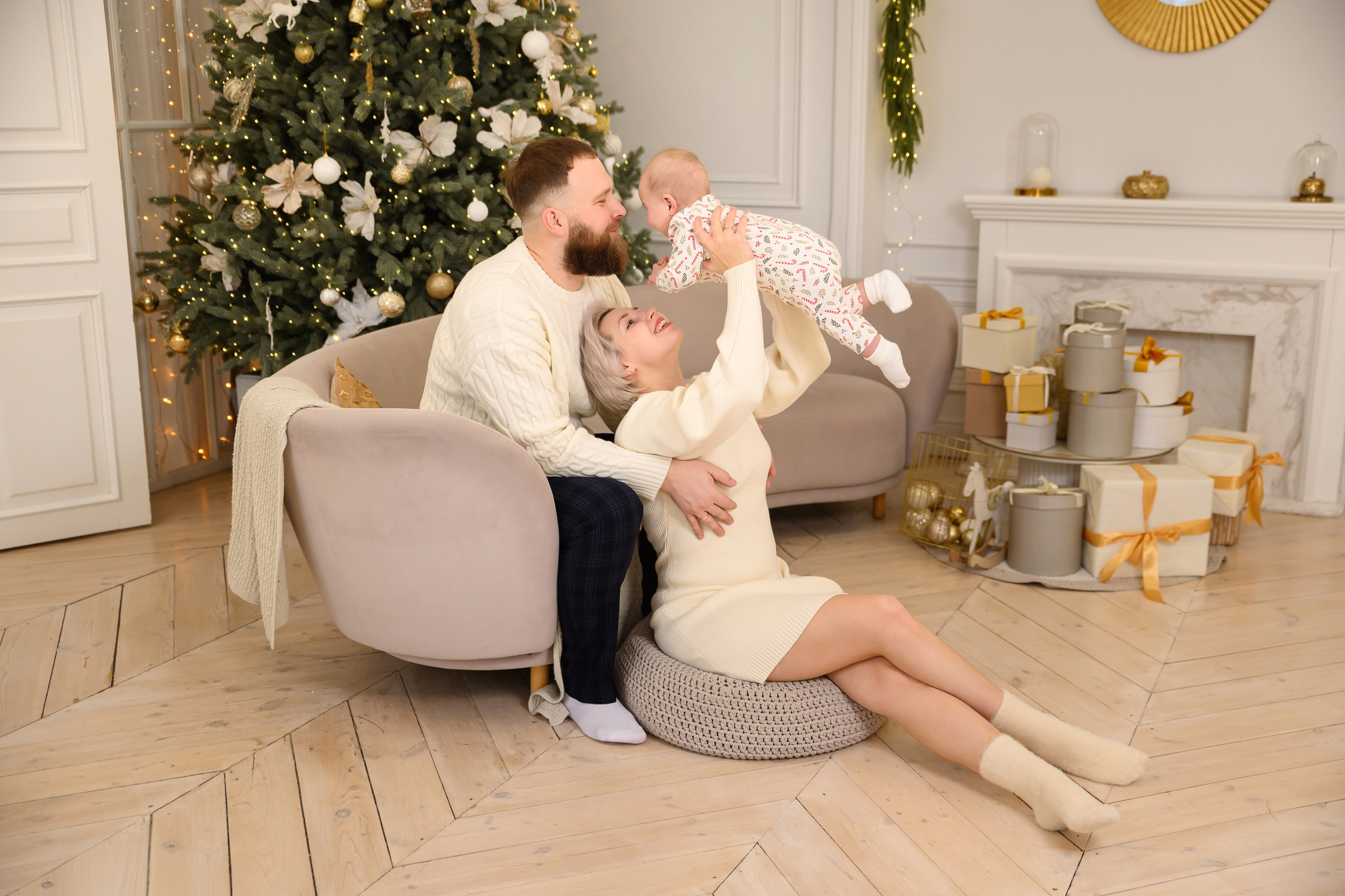 Сонечка и ее первый новый год. Фотограф новорожденных Екатеринбург, Первоуральск