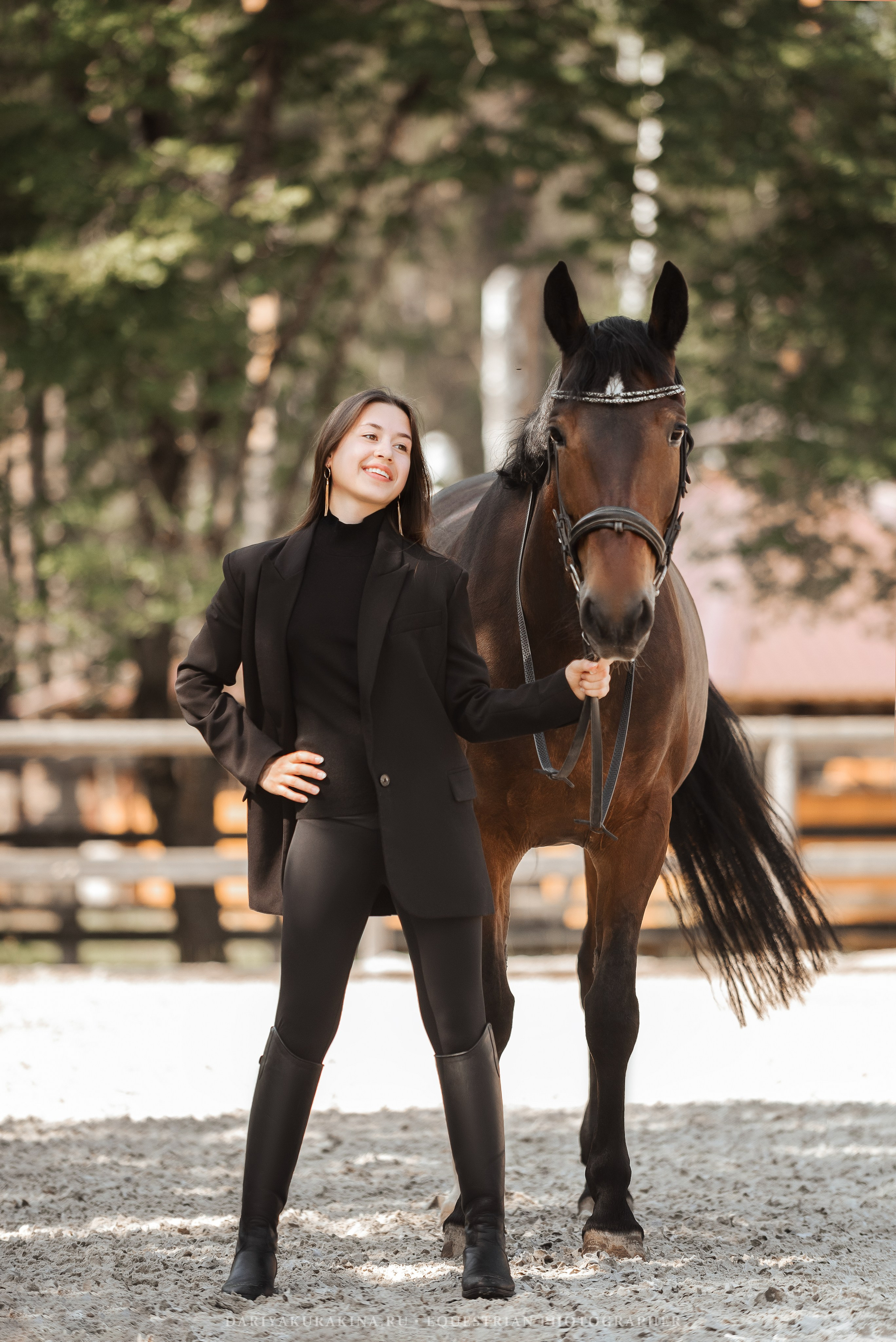 Полина и Заправа. Конный фотограф Куракина Дарья • Фотосессии с лошадьми