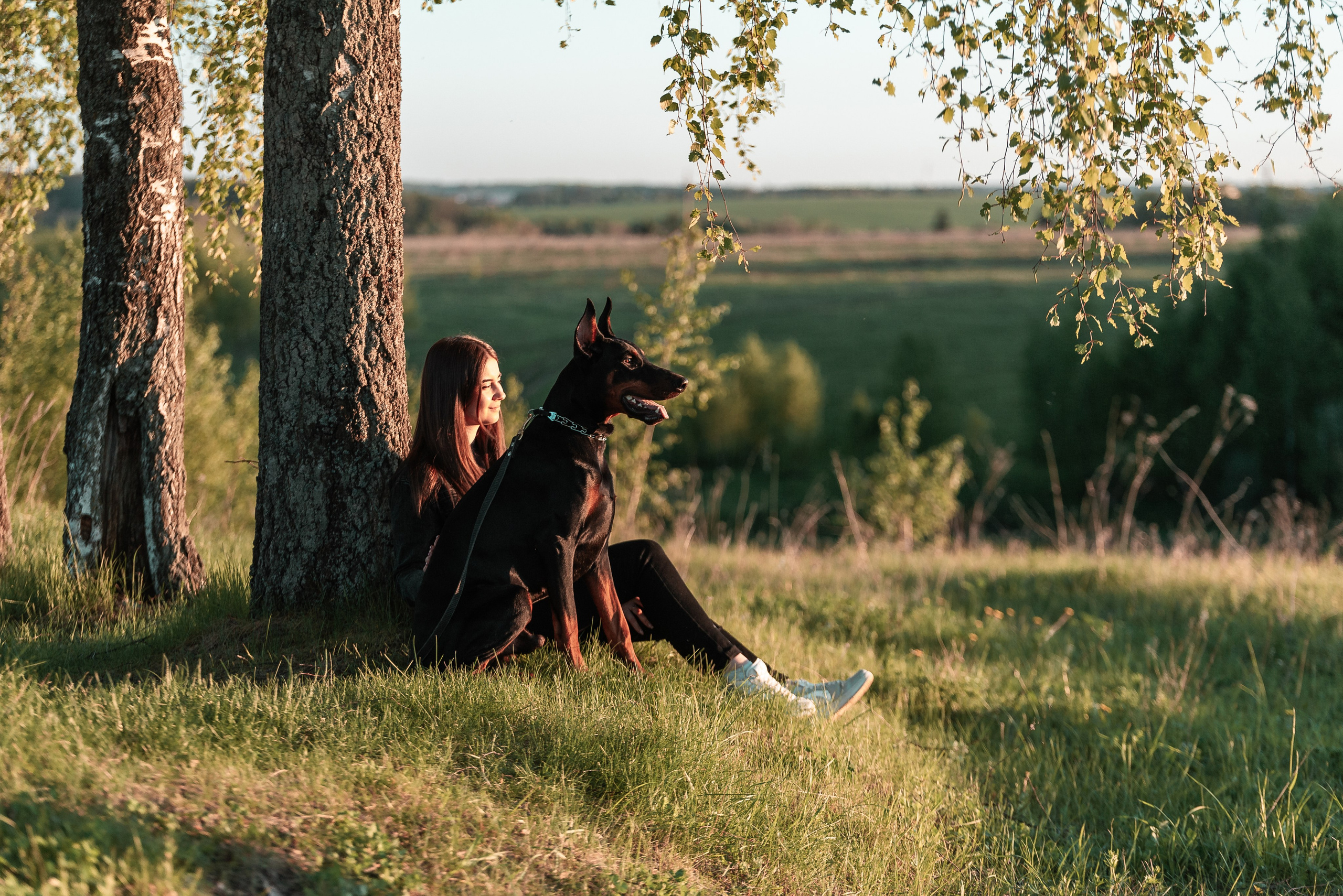 Юля, Андрей и Арес. Фотограф-анималист Анастасия Парфенова|Екатеринбург