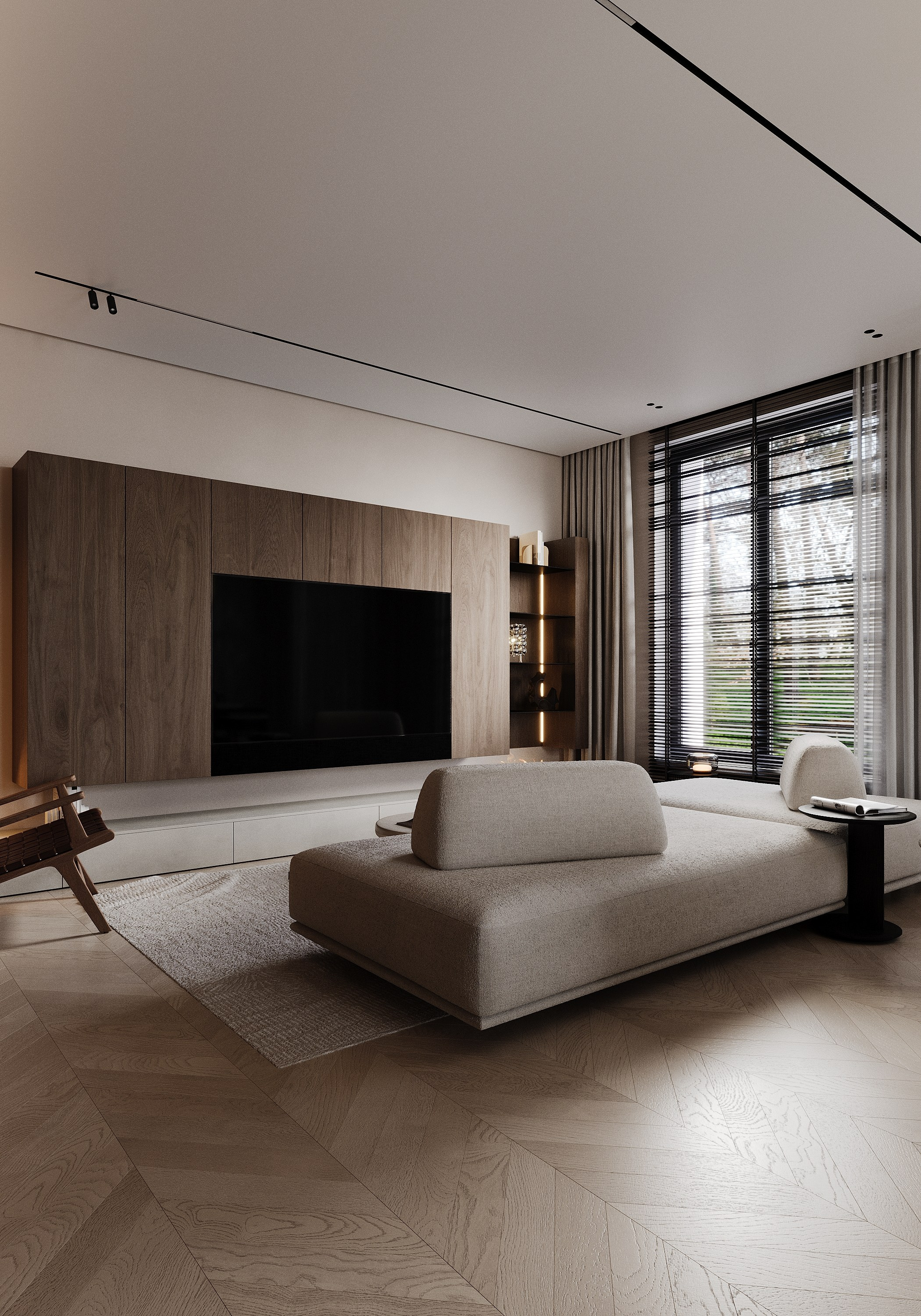 Частный дом 160 м². Визуализации интерьера