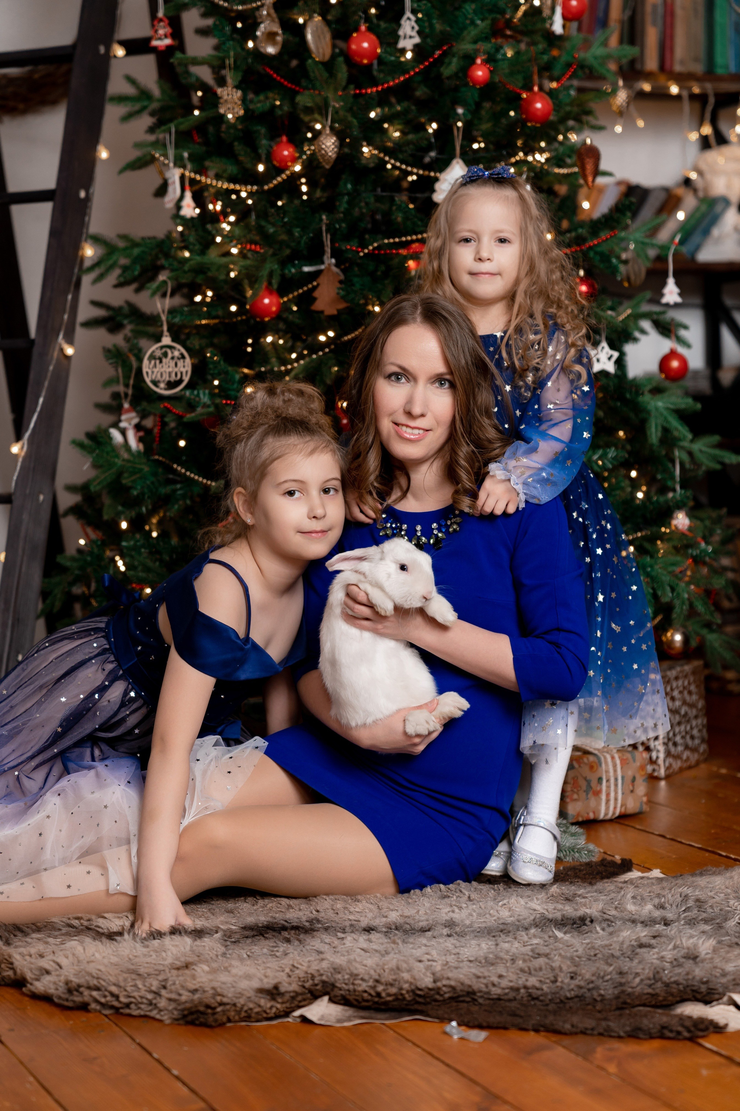 Новогодняя фотостудия. Семейный фотограф СПб Анастасия Василь. Фотосессия на годик