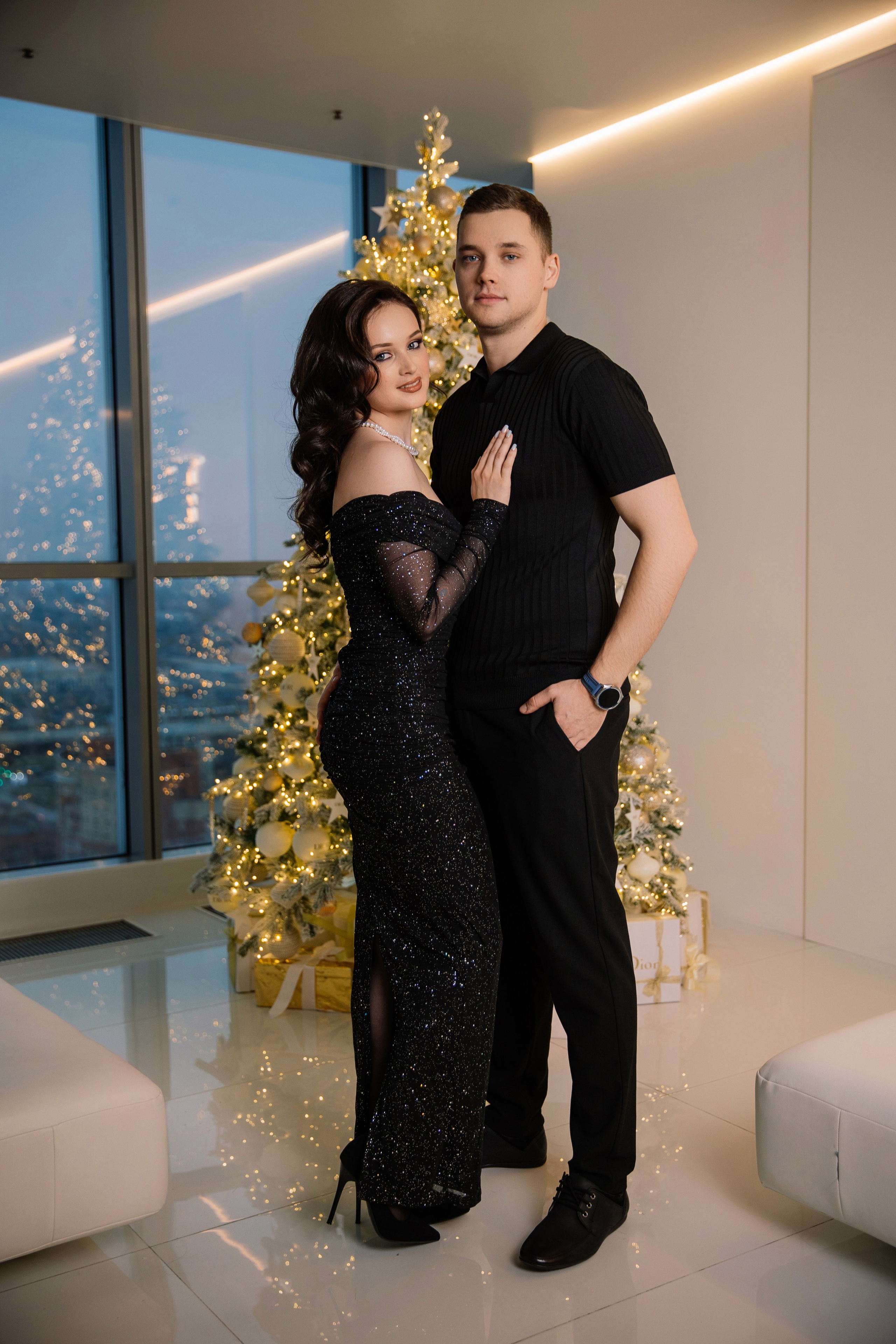 Новогодняя Love-story фотостудия Art Palace. Семейный фотограф Толстикова Кристина