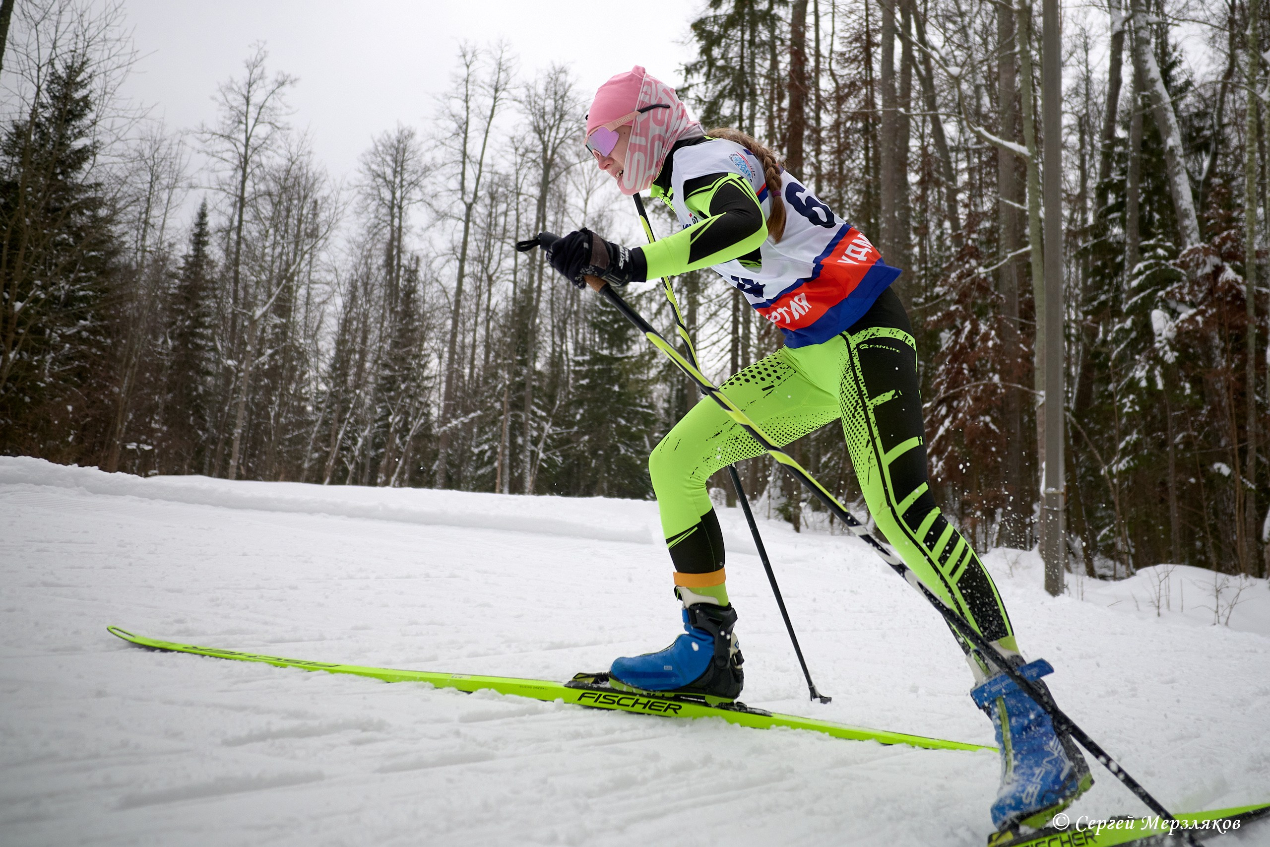 Всероссийские соревнования по лыжным гонкам на призы ЗМС Галины Кулаковой. Спортивный репортажный фотограф в Ижевске Сергей Мерзляков