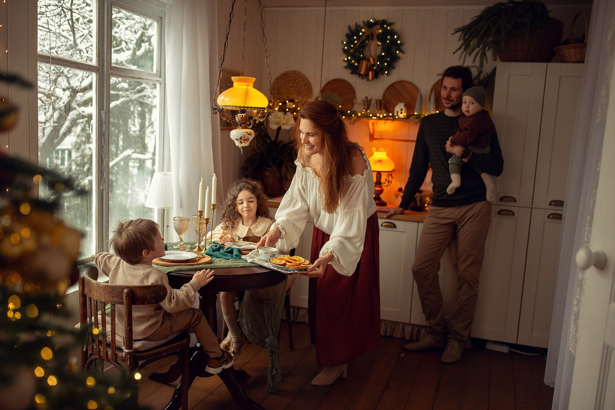 Очень уютная новогодняя съемка на даче. Tatyana Nadezhdina Family photographer