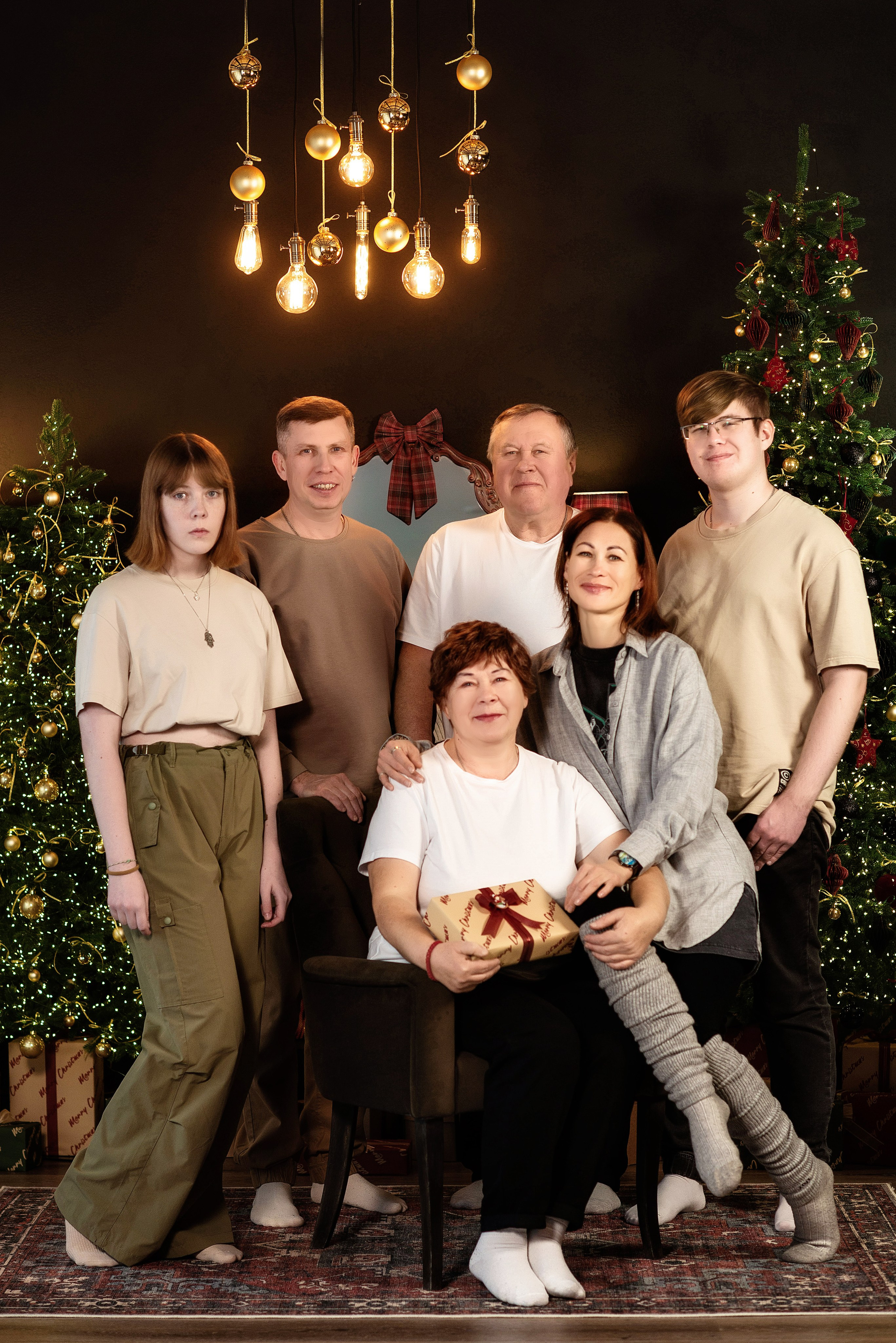 Наша семья. Новогодняя. Школьный, фэшн фотограф в Тюмени и в России Ирина Королева