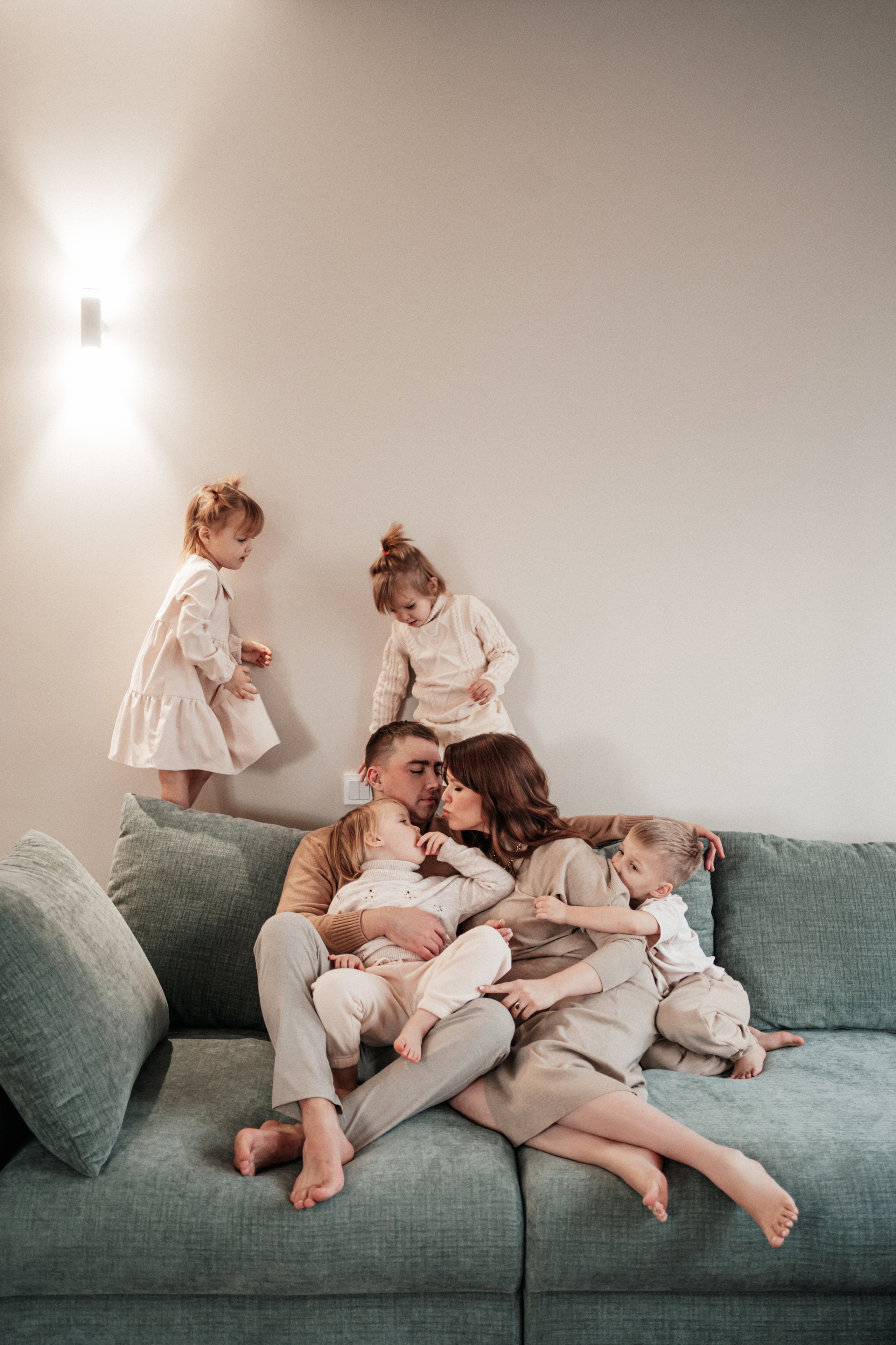 Четверняшки ждут братика. Семейный фотограф, фотосессия беременности в Новосибирске Кристина Киб