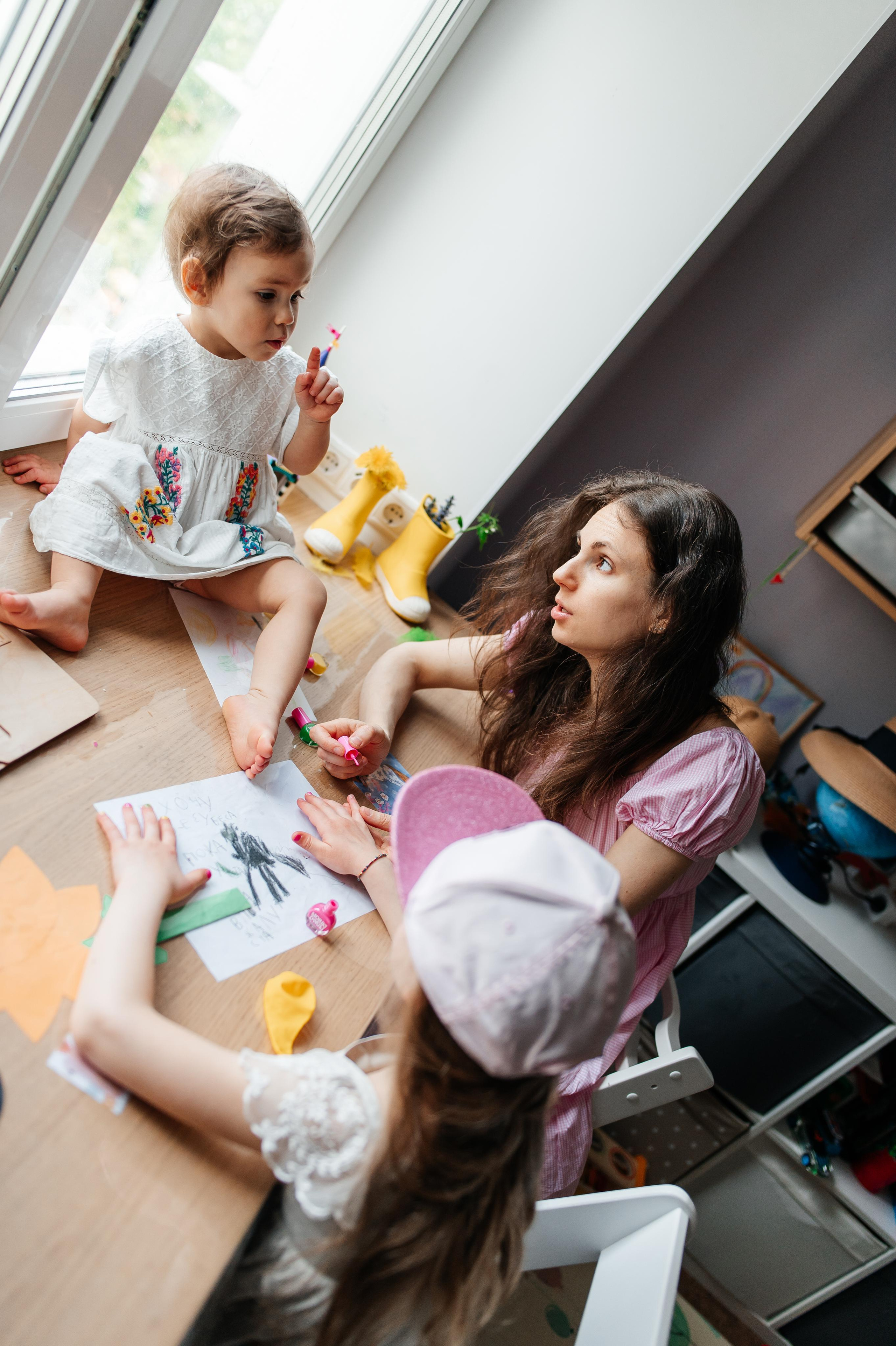 Домашняя девчачья фотосессия. Семейный фотограф. Lifestyle. Москва. Анастасия Михайлова